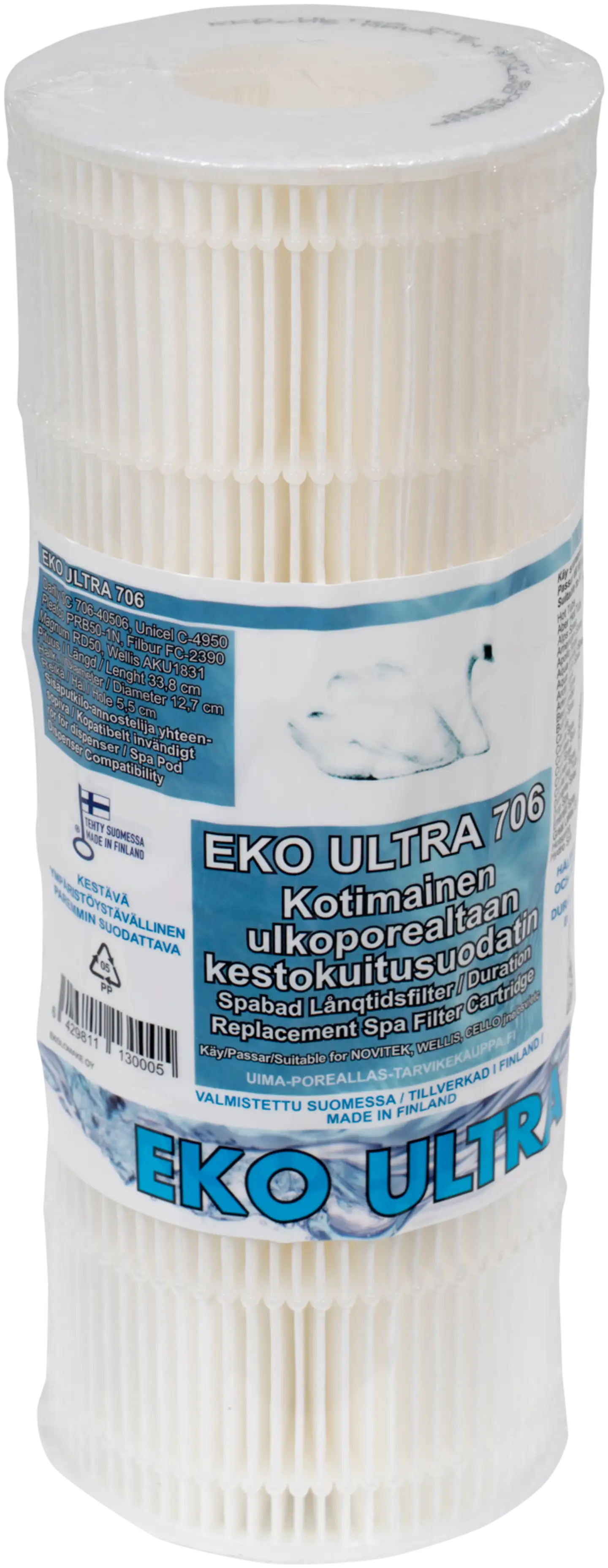 EKO ULTRA  706 ulkoporealtaan kestokuitusuodatin - 1
