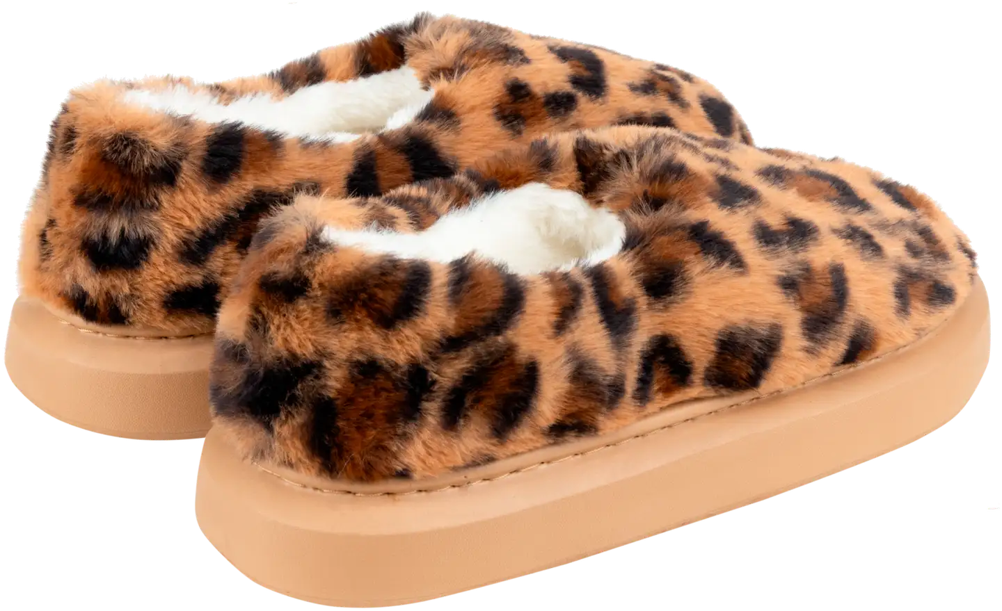 TEX naisten leopardikuvioiset kotitossut I989887 - BEIGE - 2