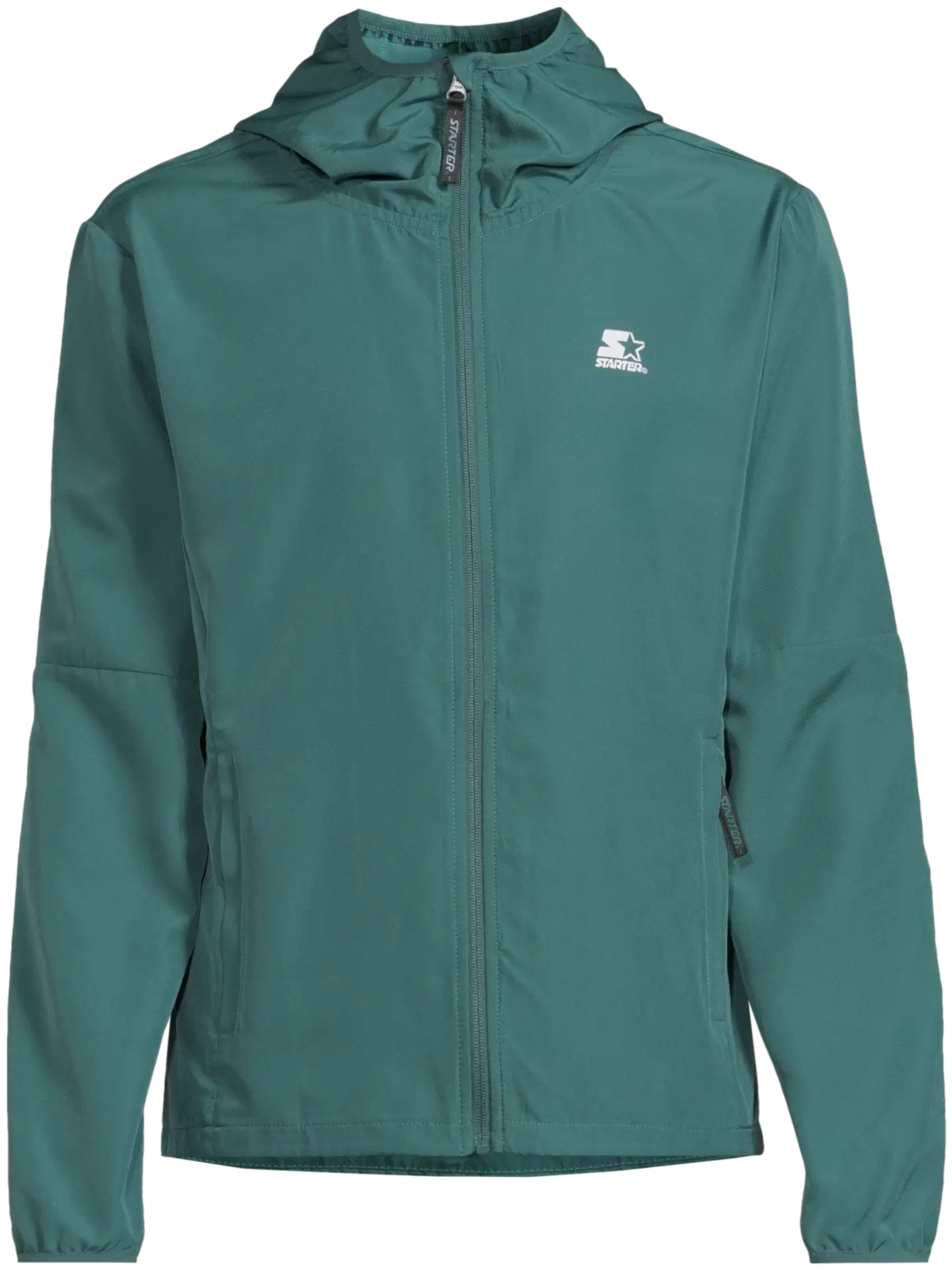 Starter miesten hupullinen juoksutakki SMS26010 - Mallard green - 2