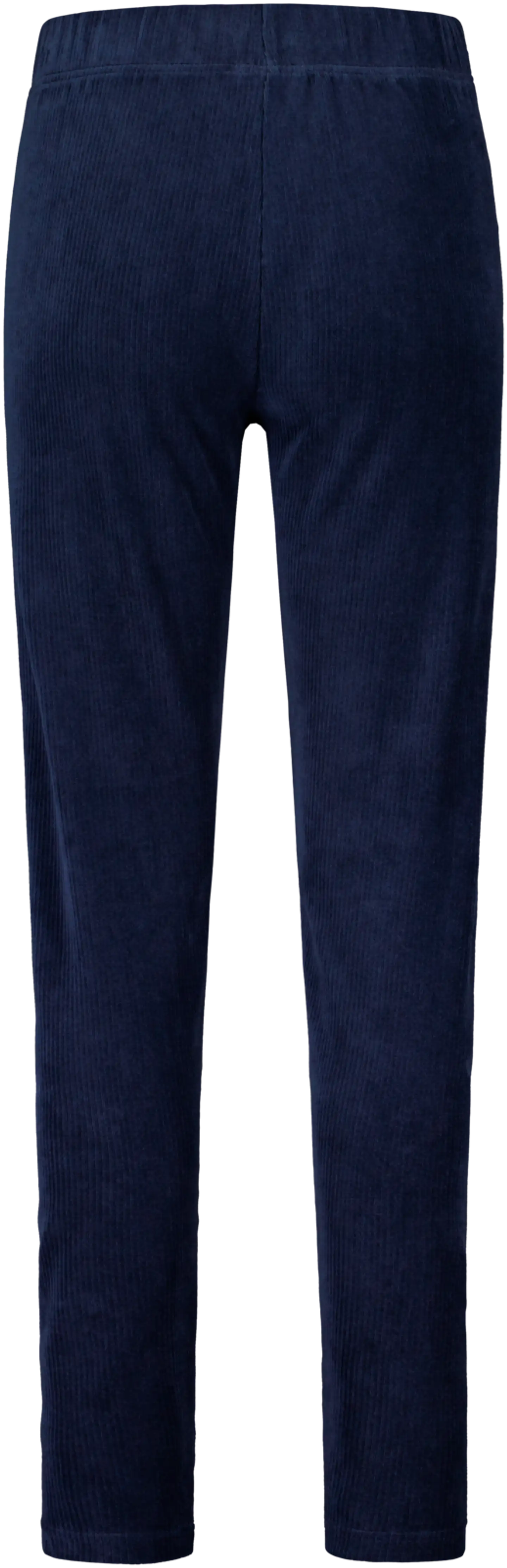House naisten samettiset ribbileggingsit Velour leg - NAVYBLAZER - 2
