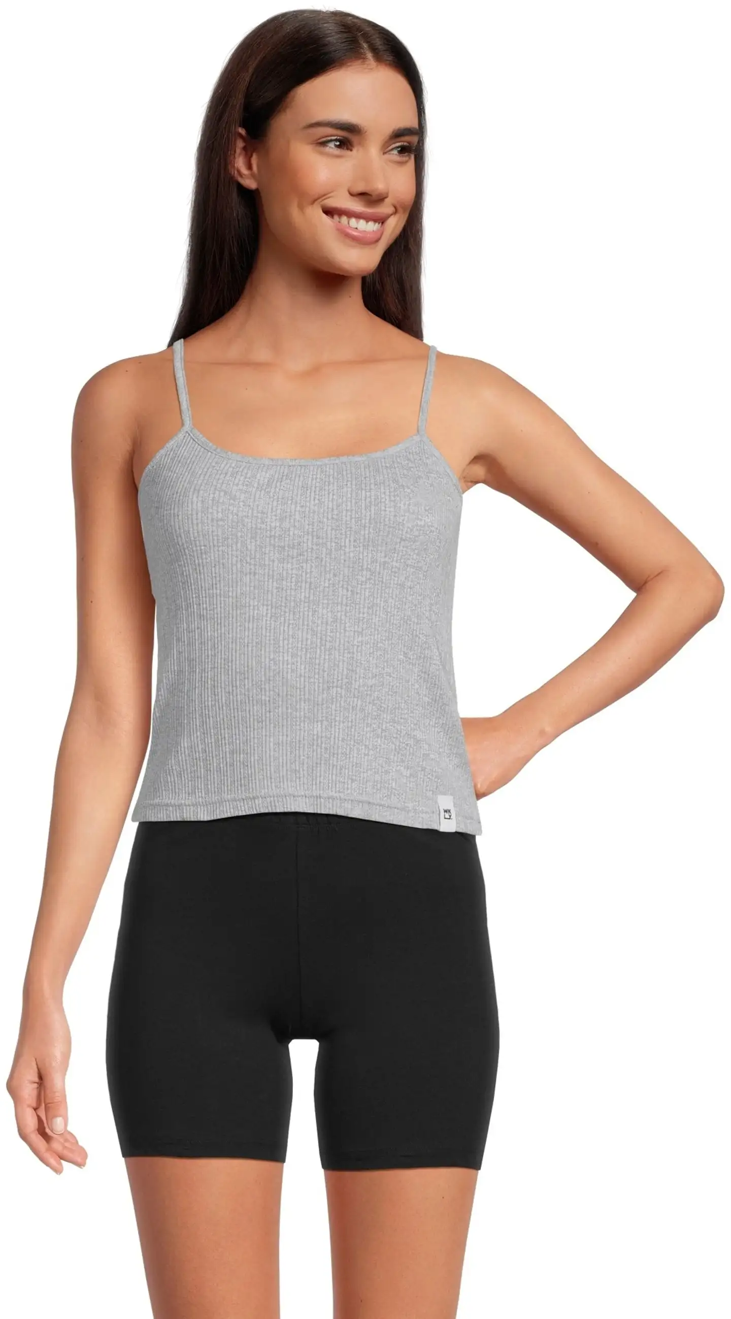 WKLY. naisten toppi 212W042636 - Grey melange - 1