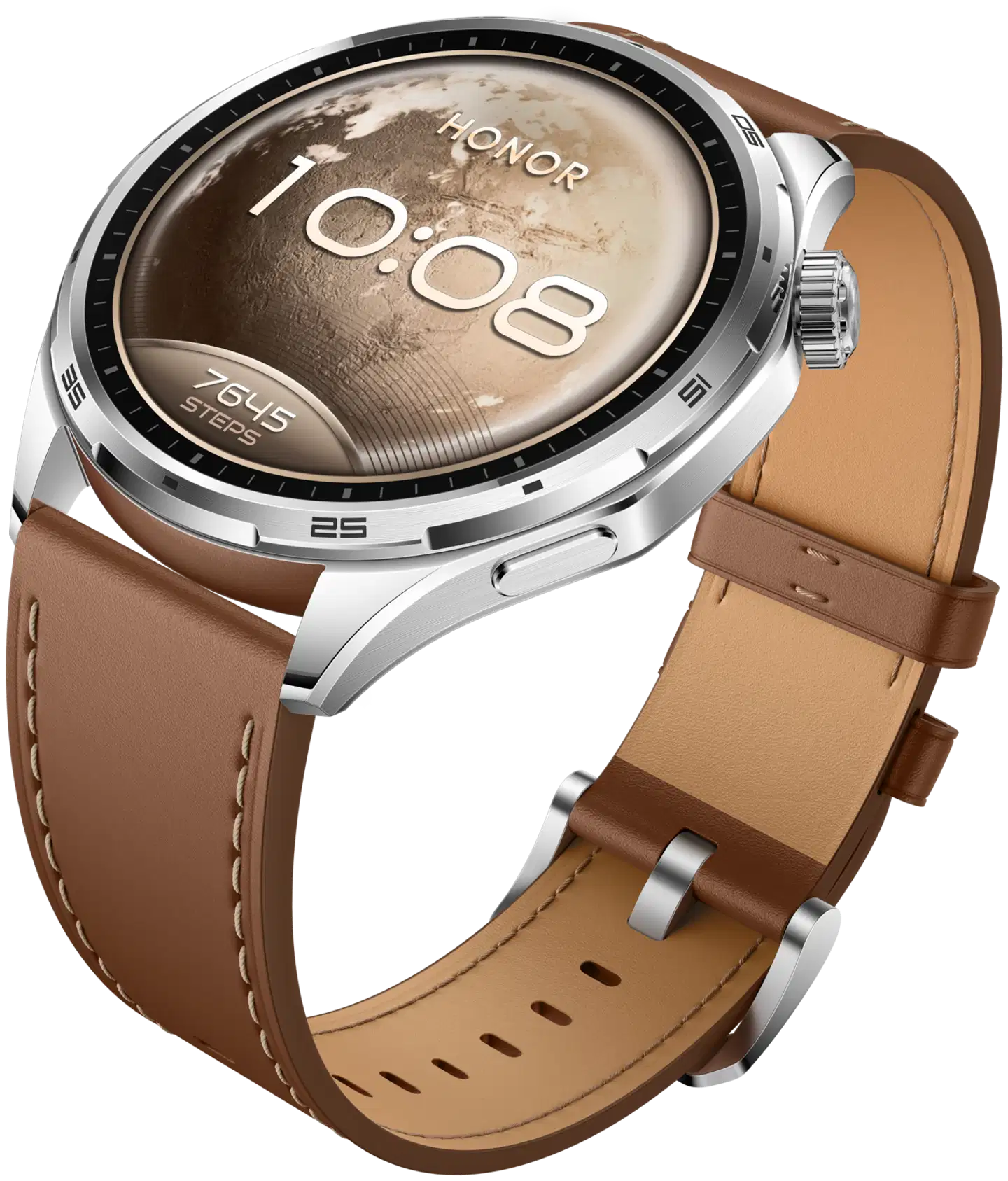 HONOR Watch 6 32MB+4GB -älykello, ruskea nahkaranneke - 3