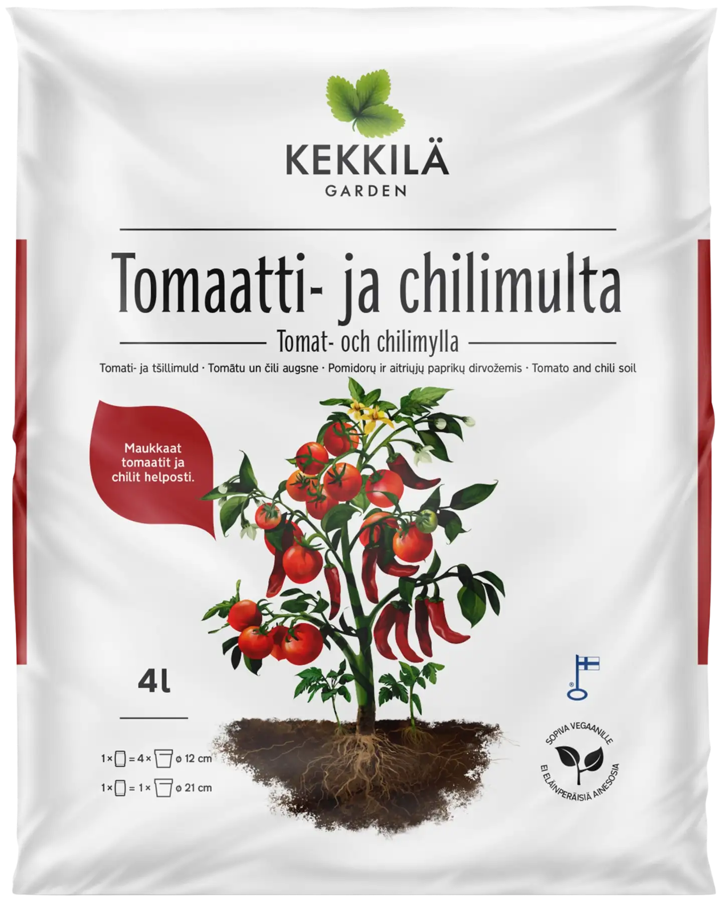 Kekkilä Tomaatti- ja chilimulta 4 L
