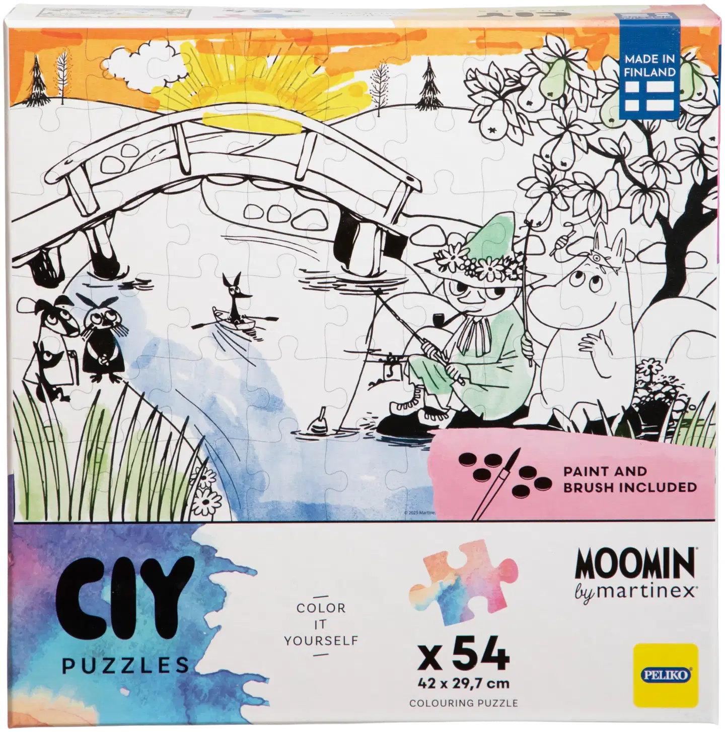 Peliko Muumi palapeli CIY 54 palaa vesivärit - 3