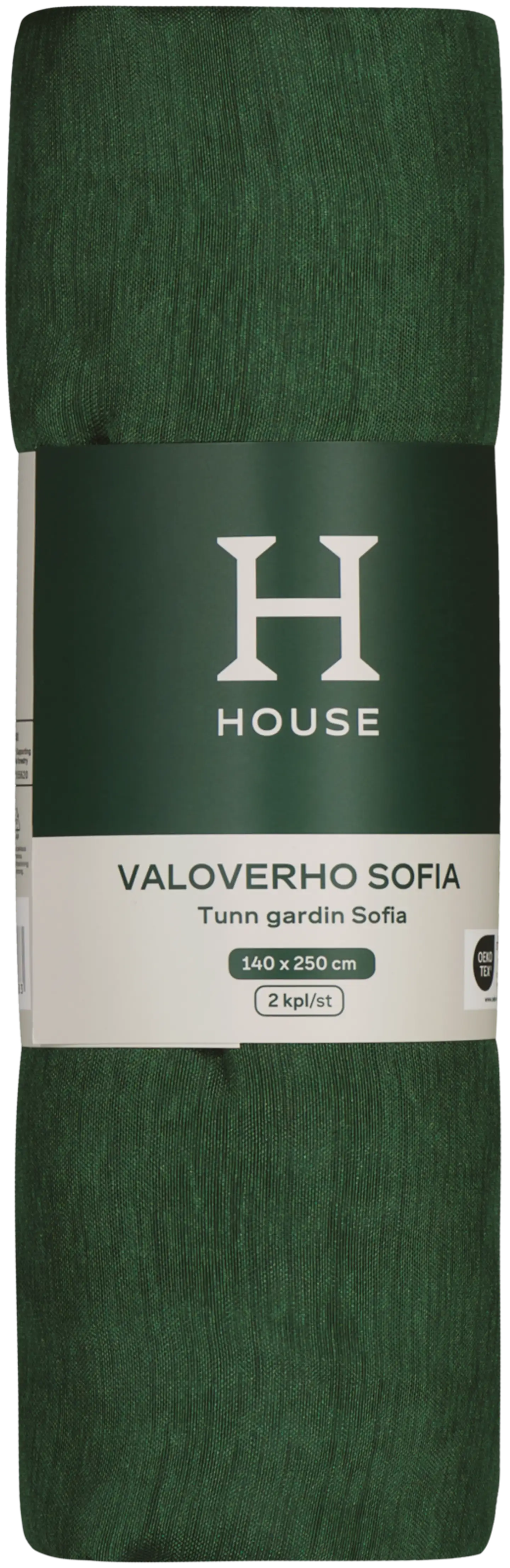 House valoverho Sofia 140x250 cm 2 kpl vihreä - 2