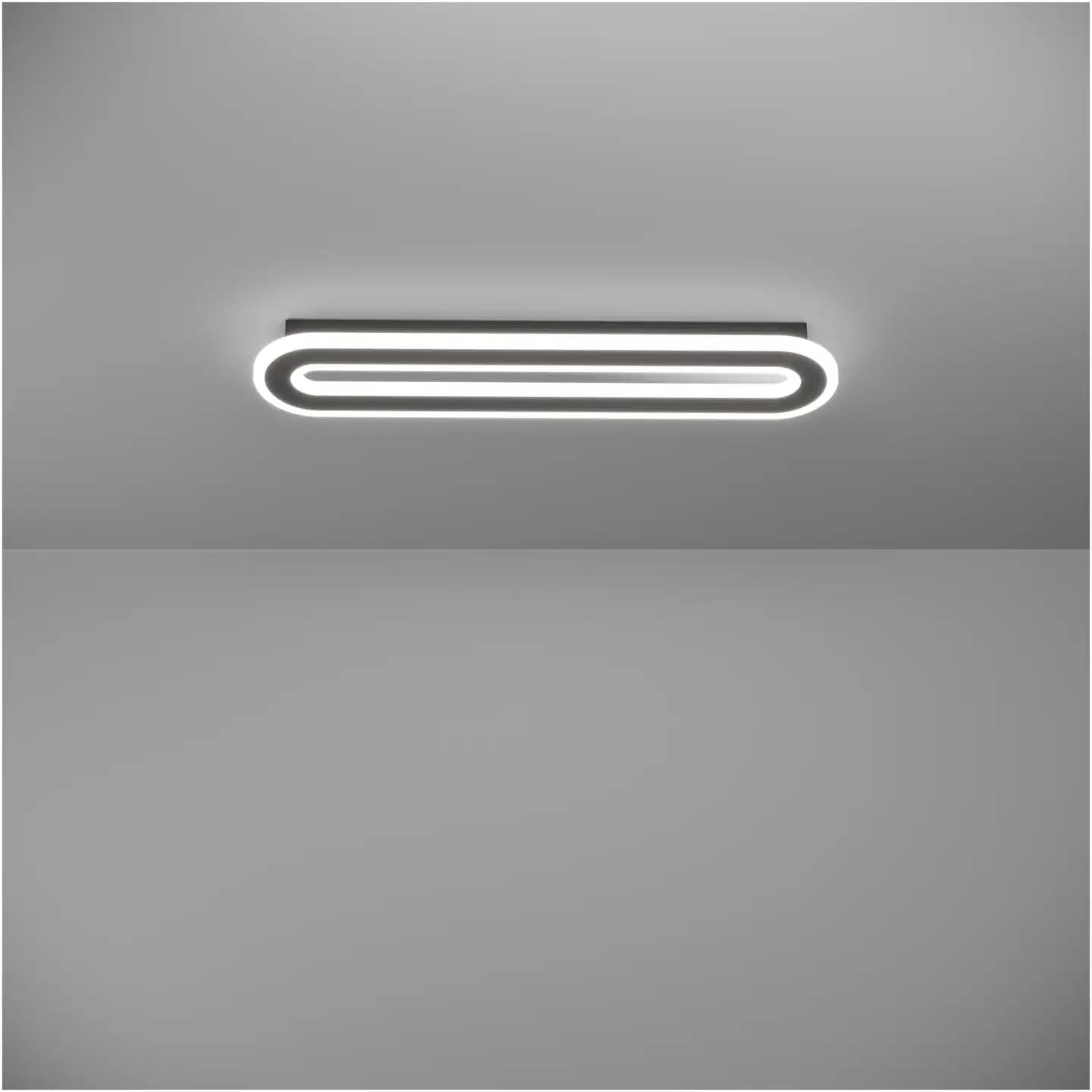 EGLO kattovalaisin Macchioni LED 20W CCT 55x12 cm musta/valkoinen - 3