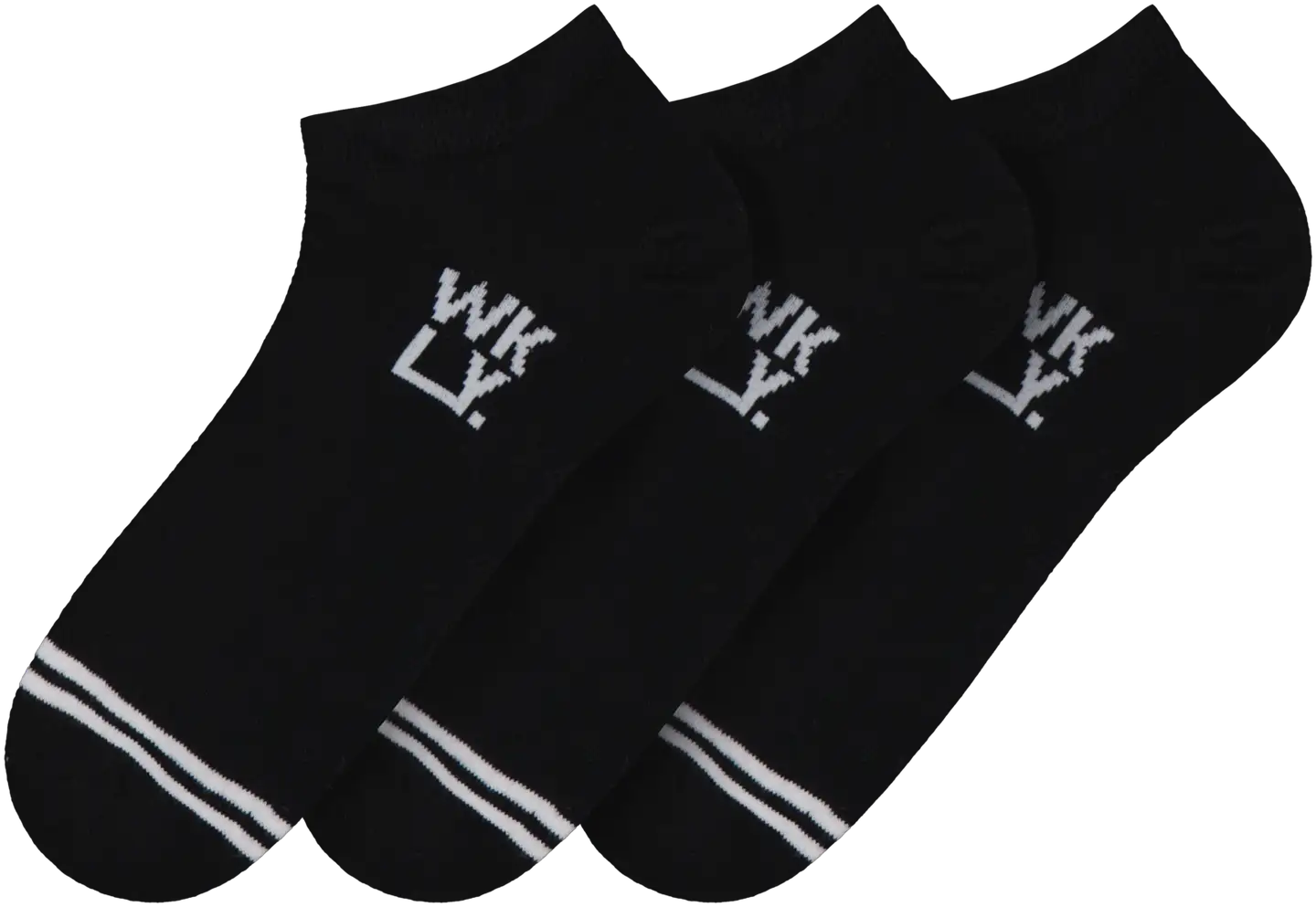 WKLY. unisex sneakersukat 193W062502 3-pack - BLACK - 1