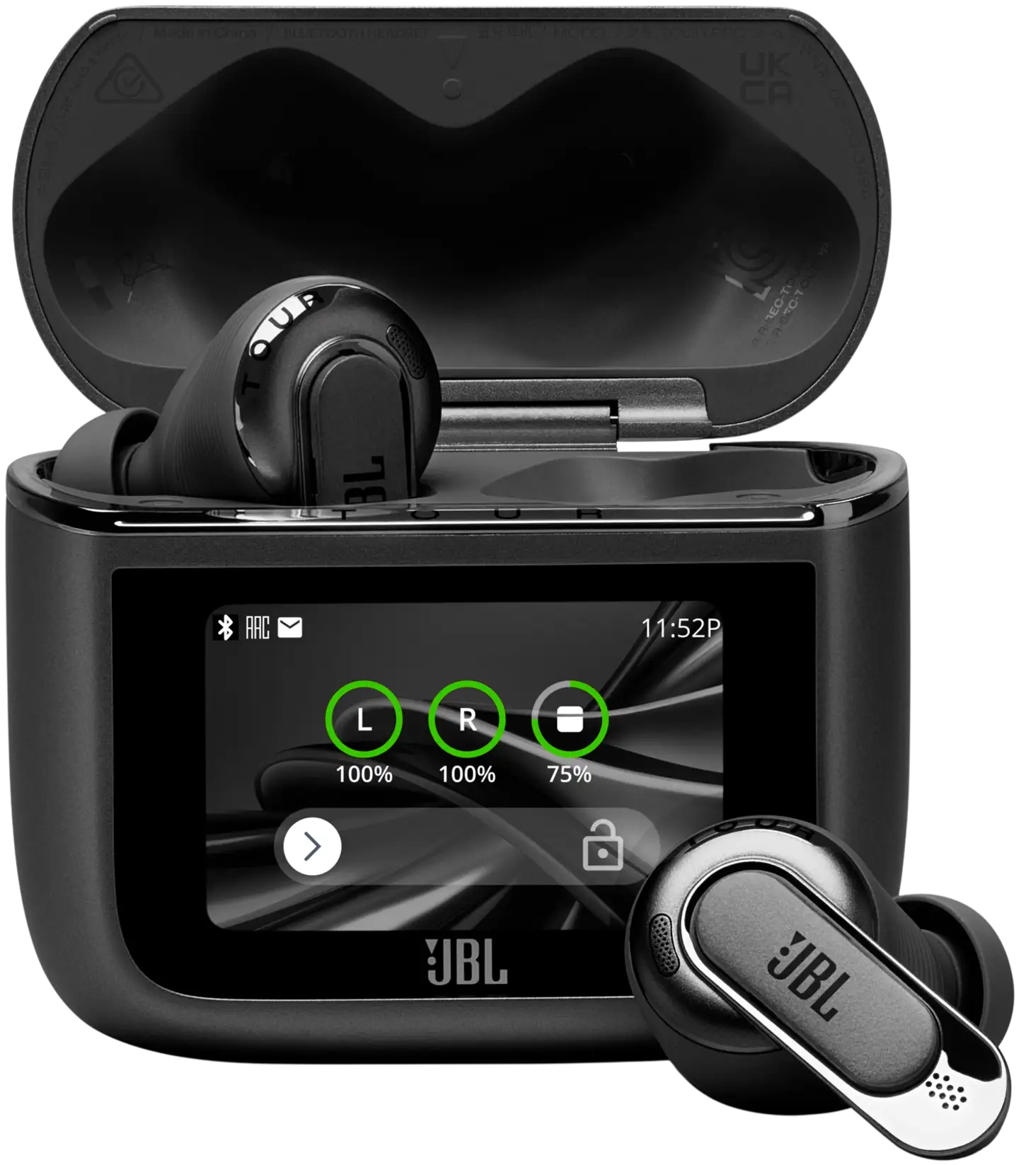 JBL Bluetooth vastamelunappikuulokkeet Tour Pro 3 musta - 1