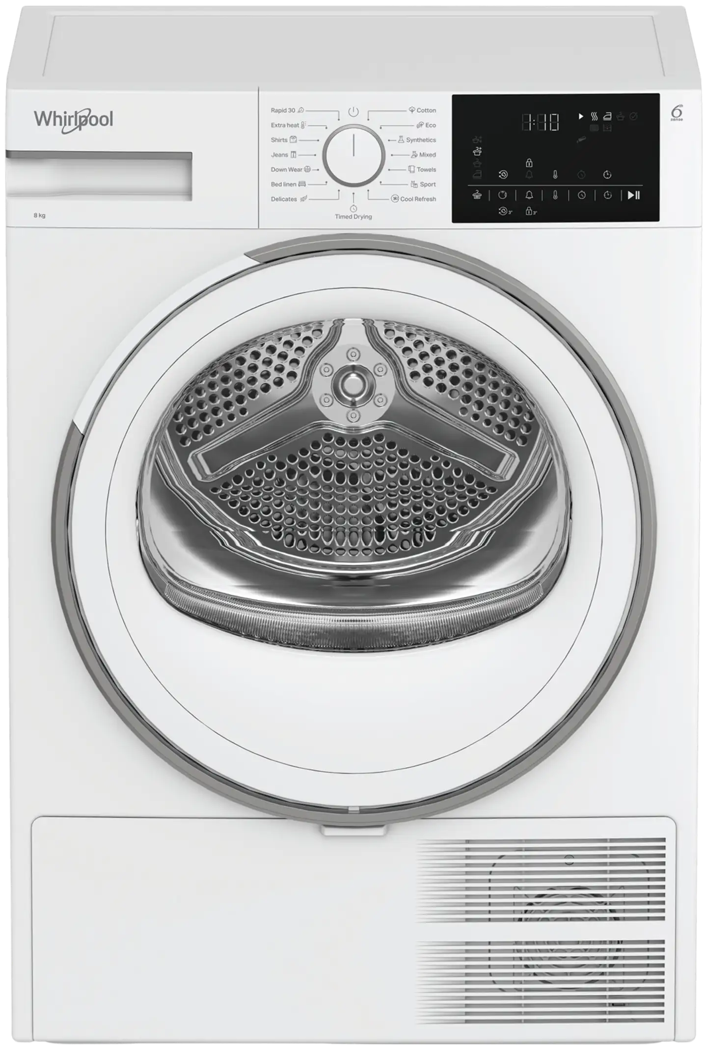 Whirlpool kuivausrumpu D8 6BDWW EE, 60cm, 8kg, valkoinen - 5