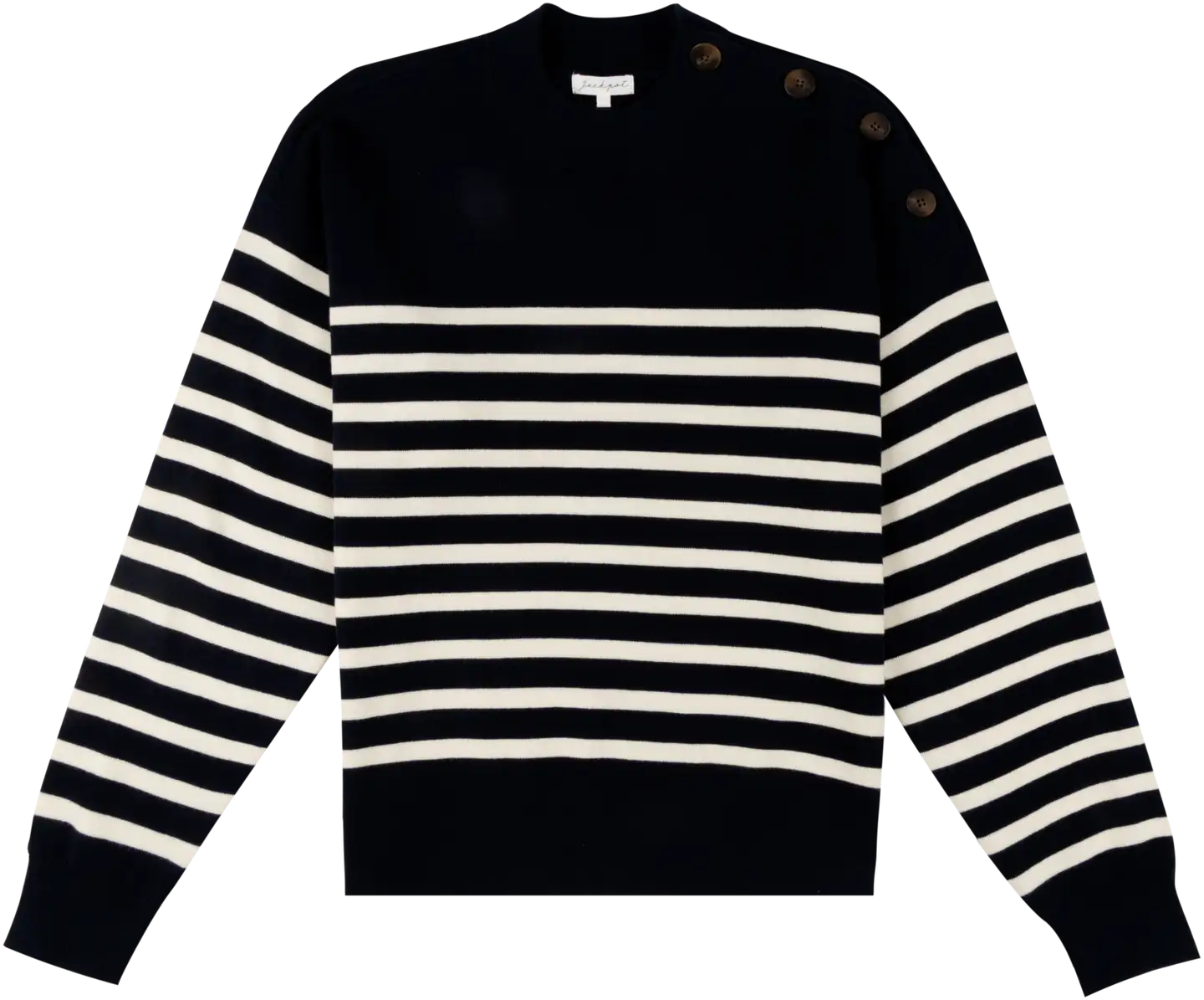 Jackpot naisten neulepusero Gabrielle - Striped - 1
