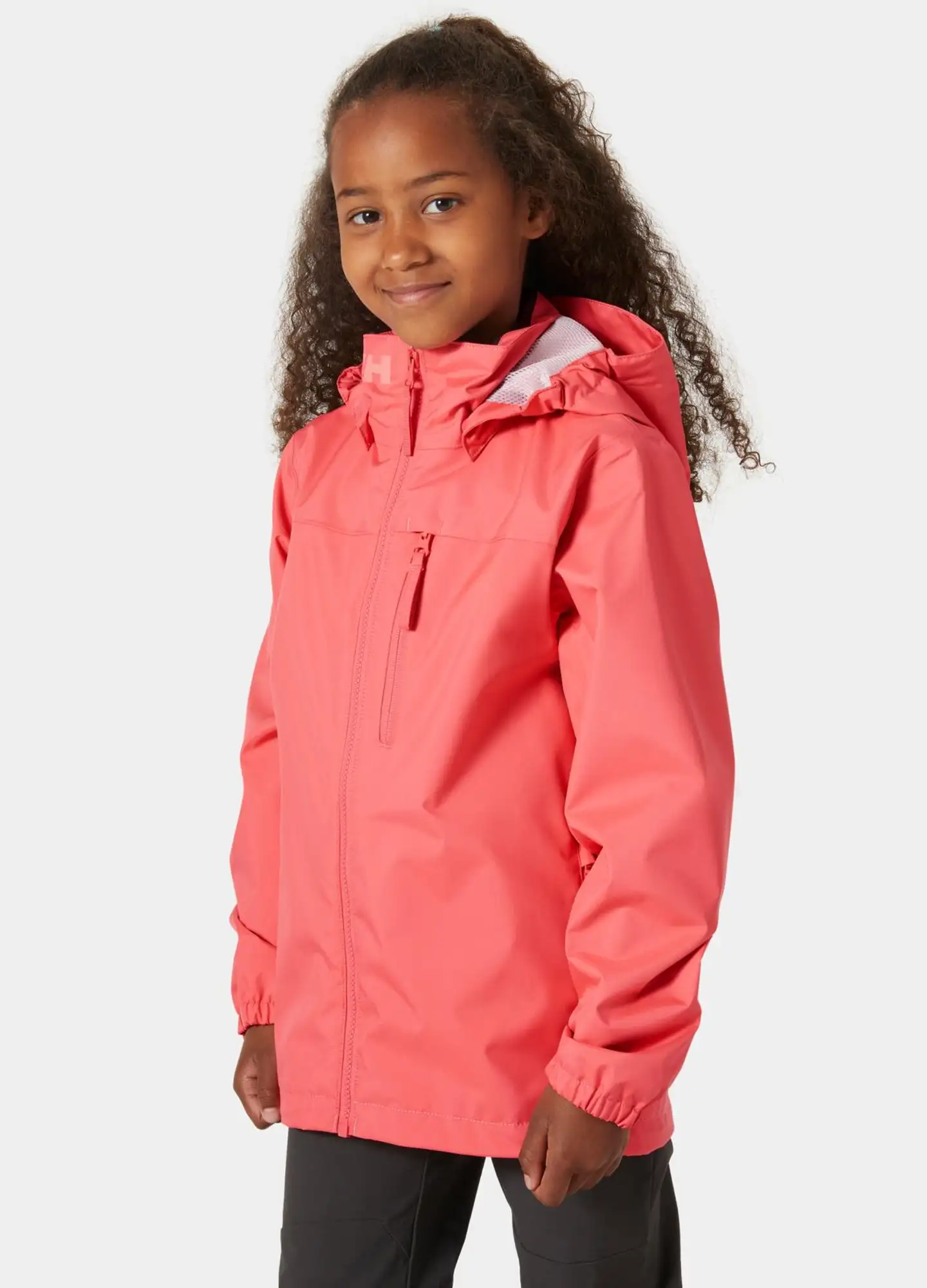 Helly Hansen nuorten kuoritakki Crew Hooded 41813 - Sunset Pink - 3