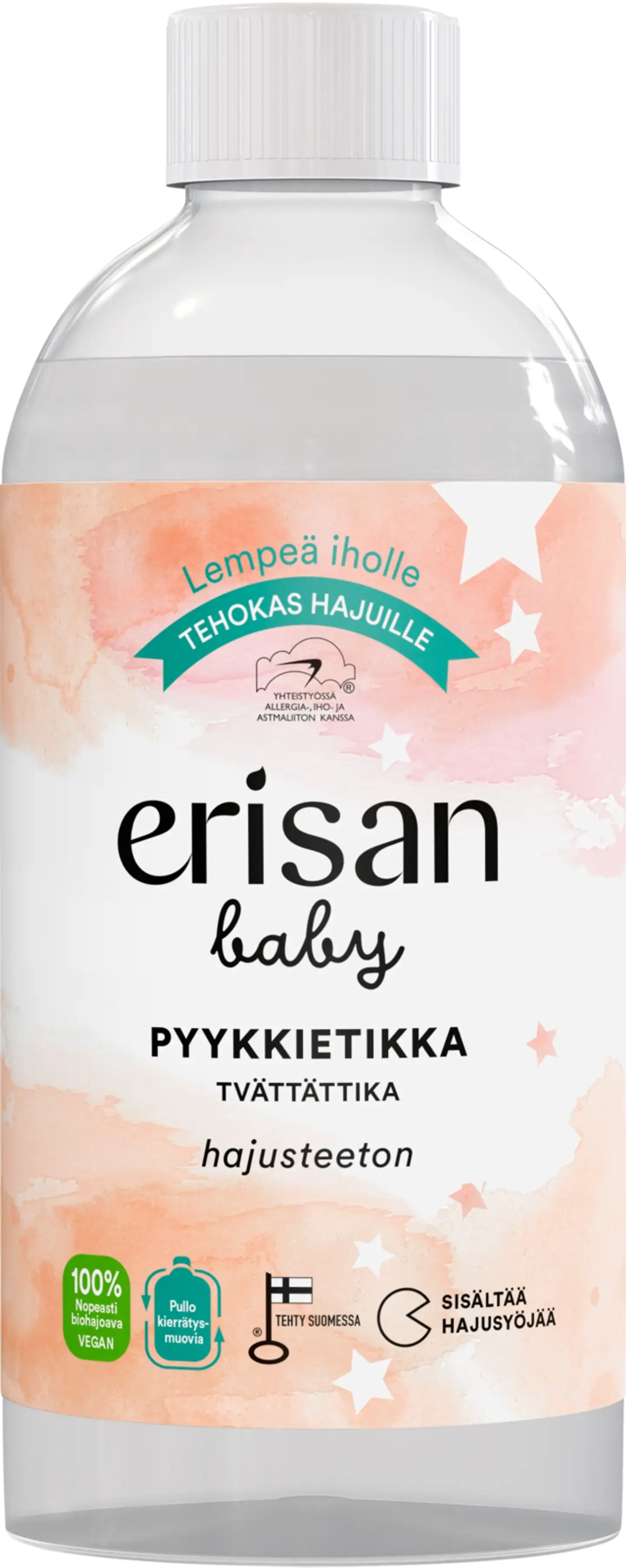 Hajusteeton Erisan Baby Pyykkietikka 475ml