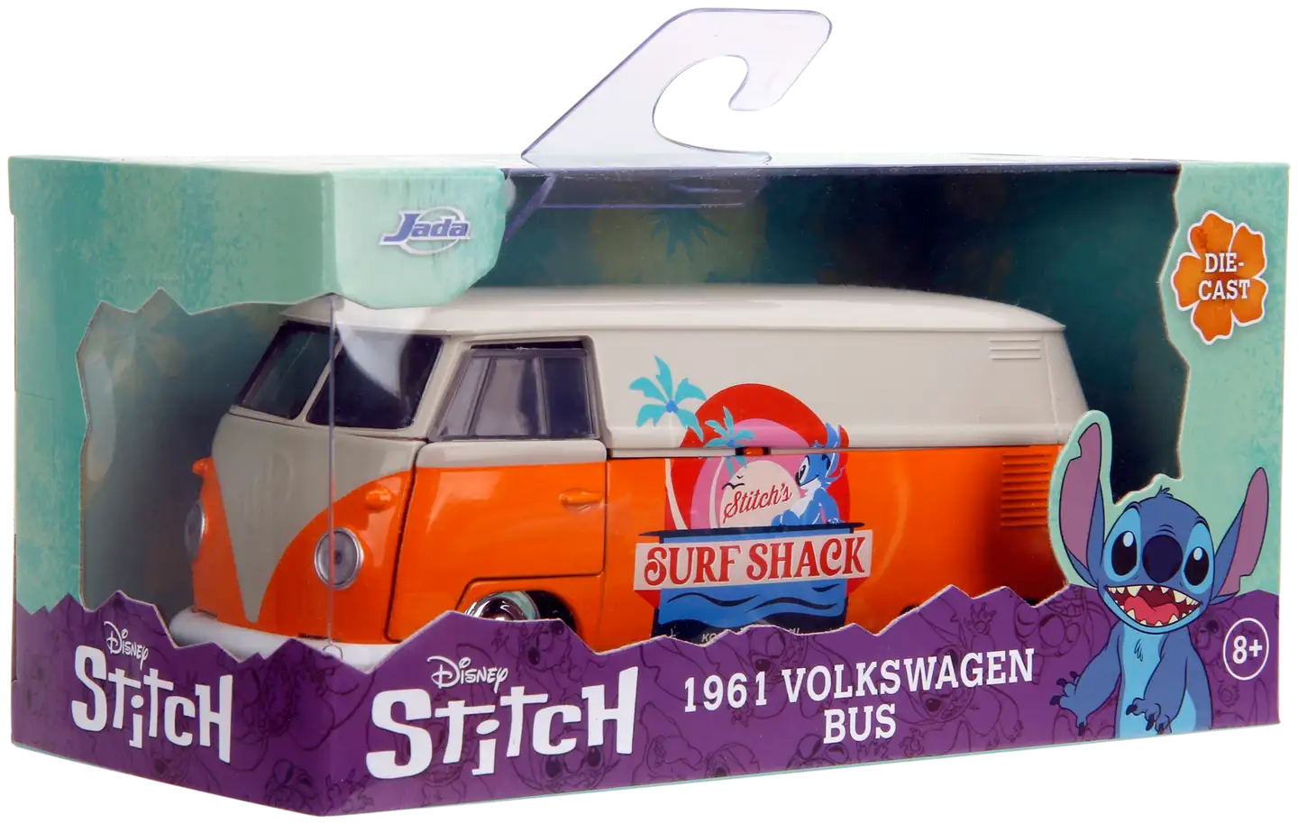 Jada Stitch 1961 VW bussi, die-cast, 13,5 cm, 1:32 - 12