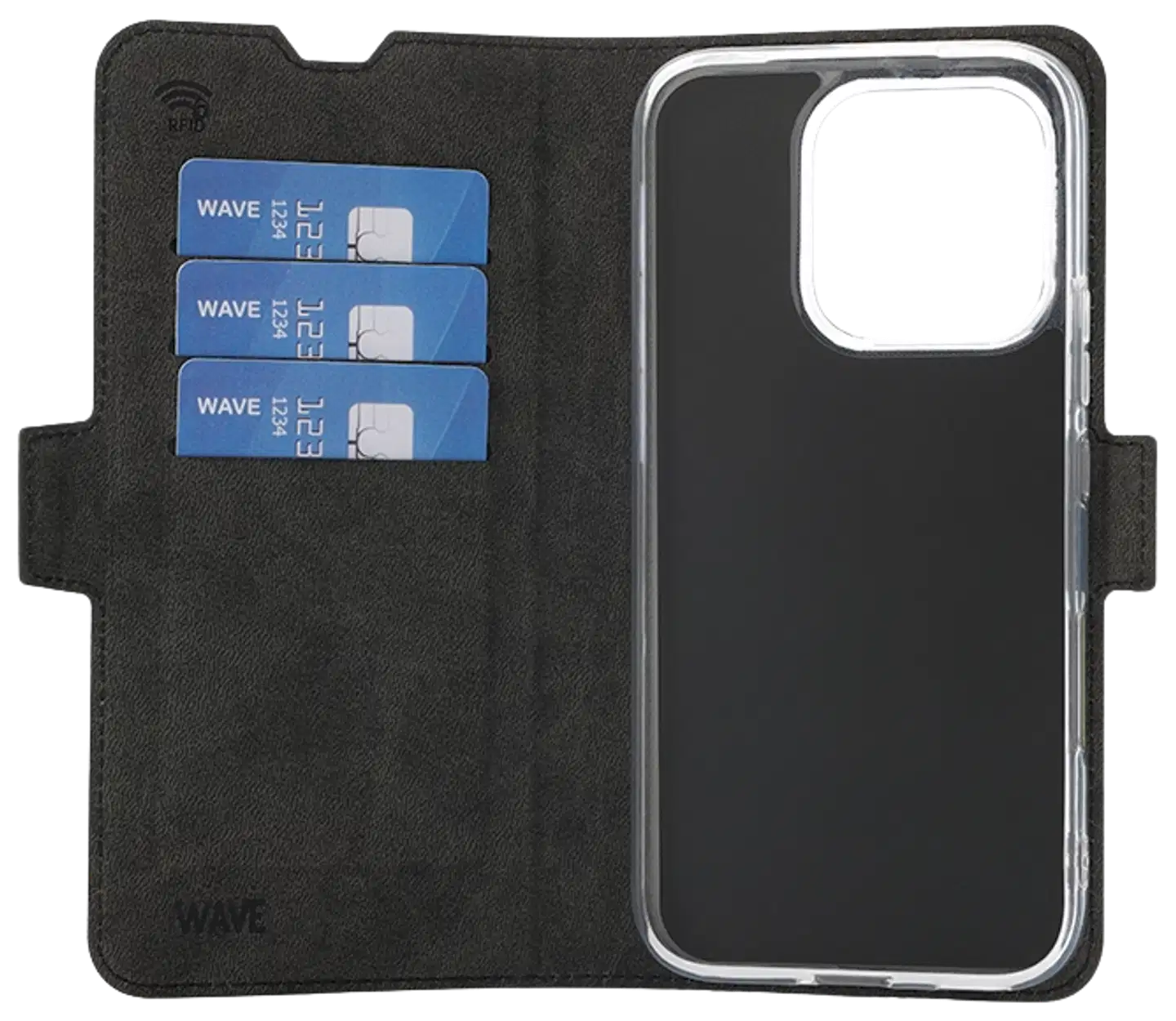 Wave Book Case, Honor 600 Lite, musta - 3