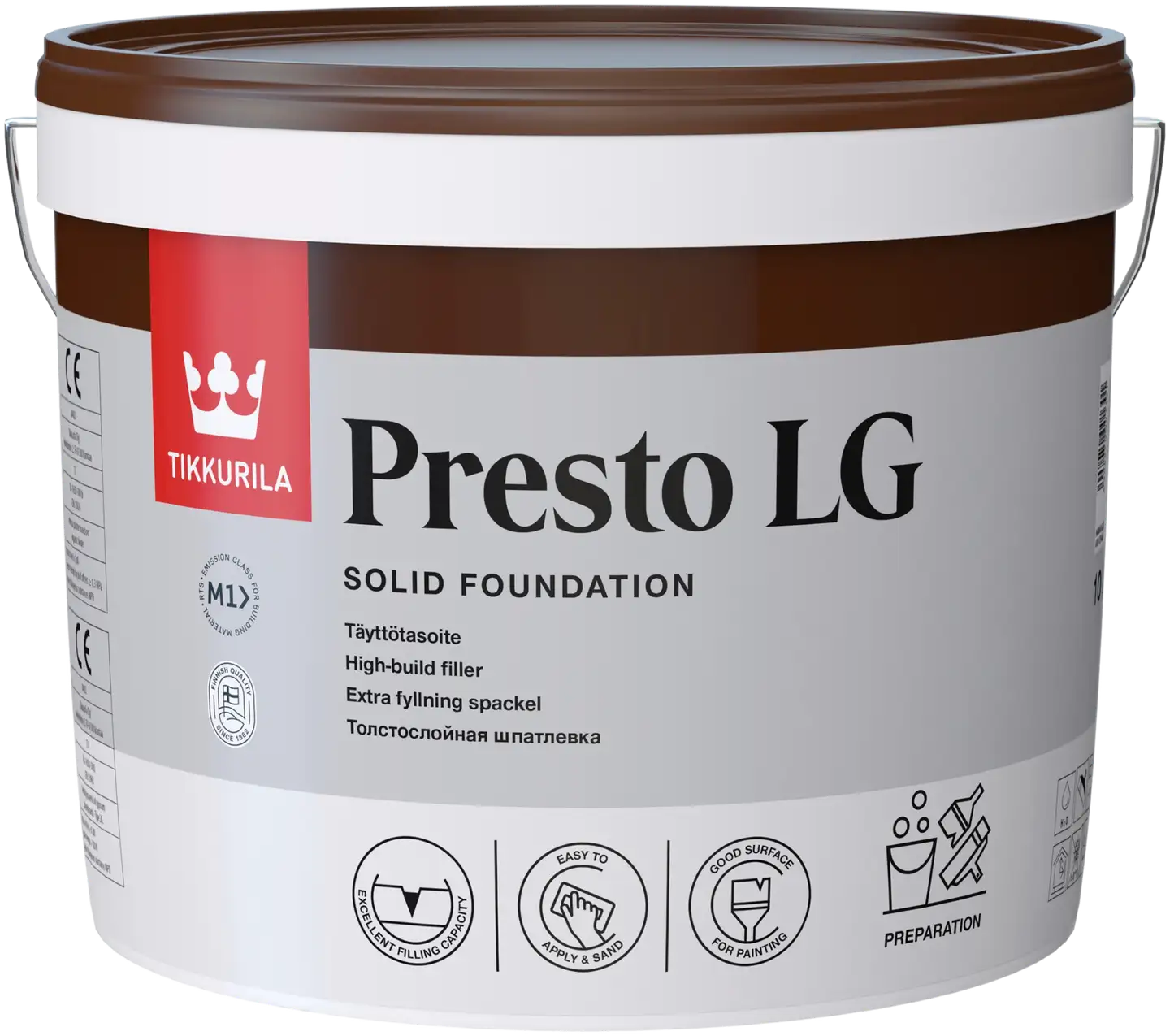 Tikkurila täyttötasoite Presto LG 10 l harmaa