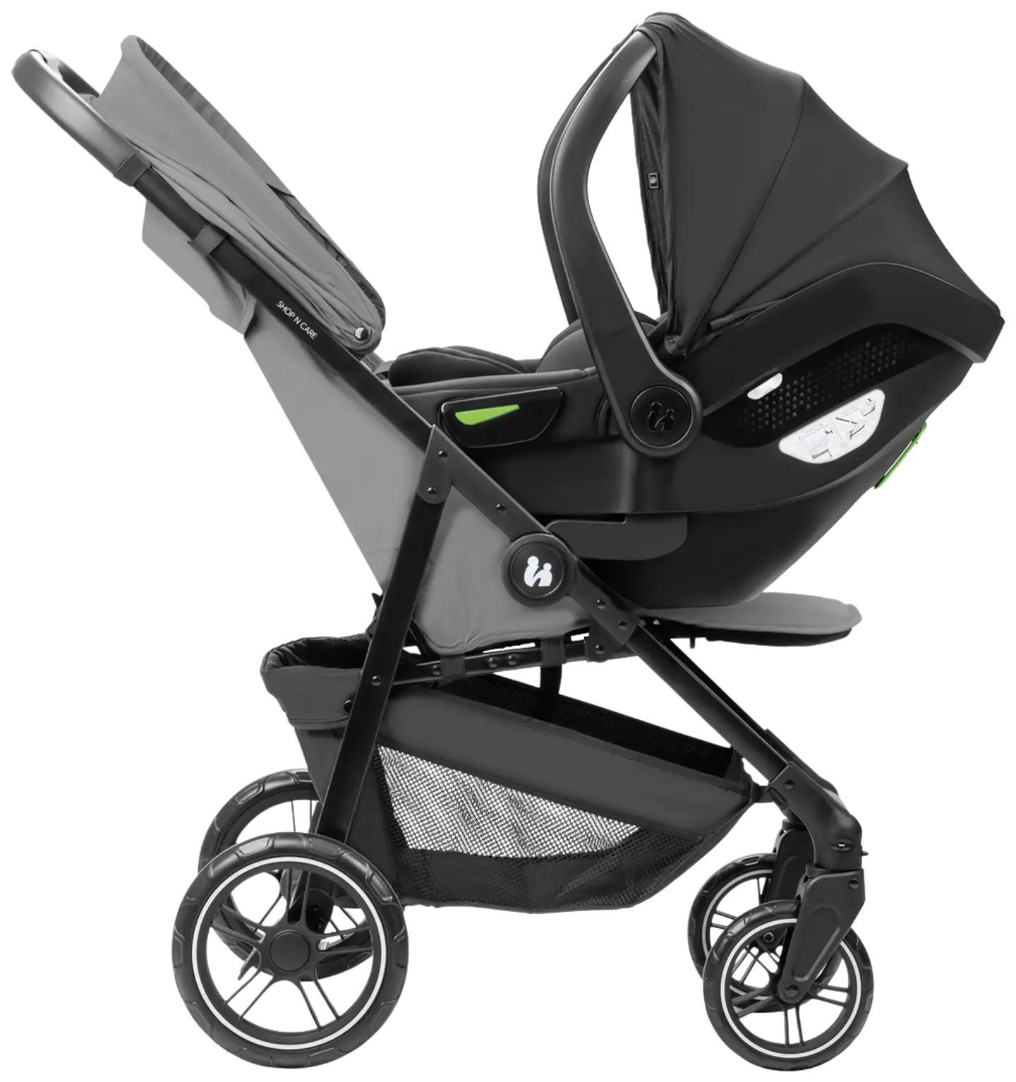 Hauck yhdistelmävaunut Shop N Care Travel Set 0-25 kg harmaa - 10
