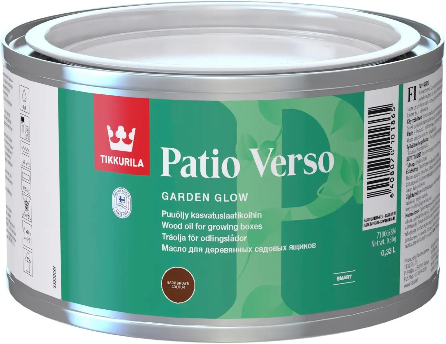 Tikkurila puuöljy Patio Verso 0,33 l kaarnanruskea