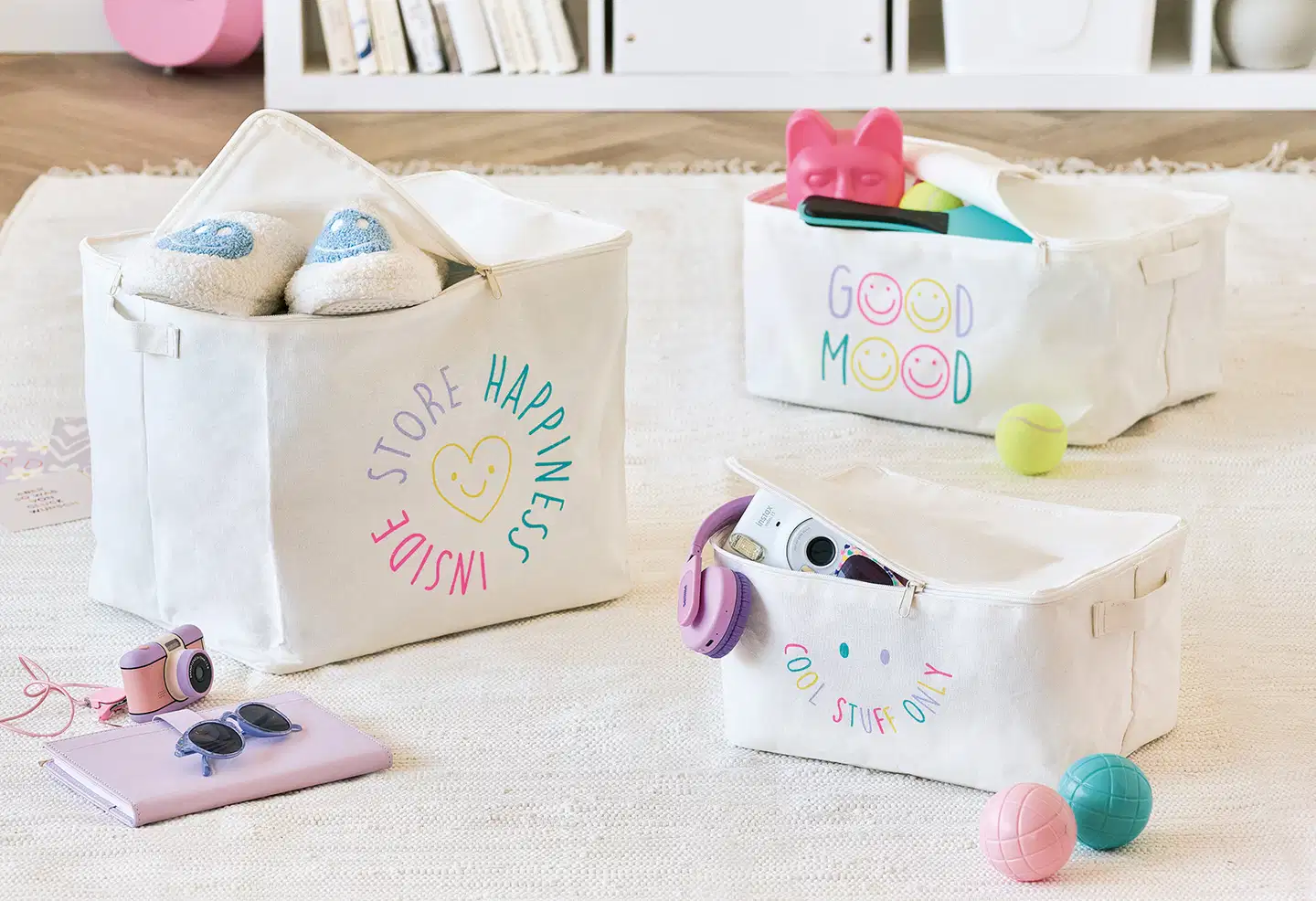 Zeller säilytyskori Cool Stuff vetoketjulla - 4