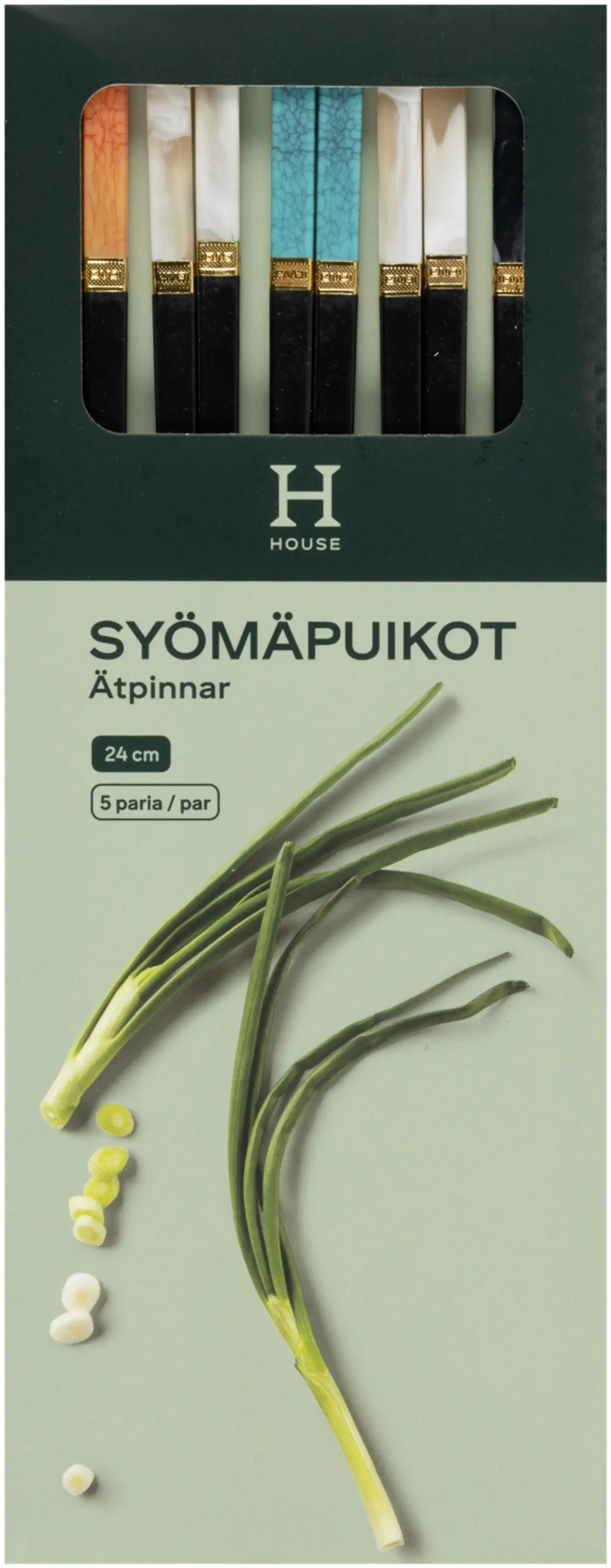 House syömäpuikot 23 cm 5 paria