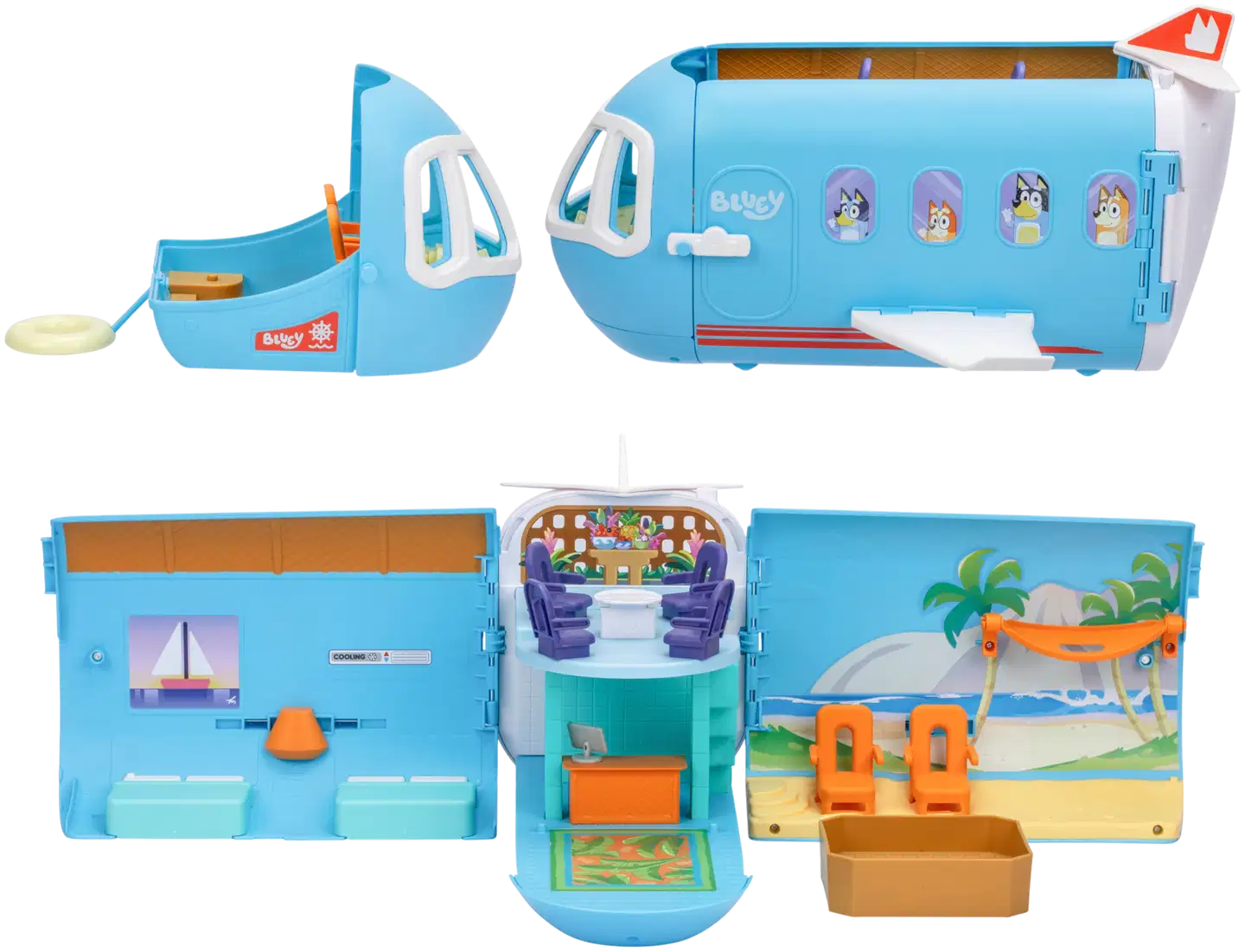 Bluey lentokone 3-in-1 -leikkisarja äänillä - 4