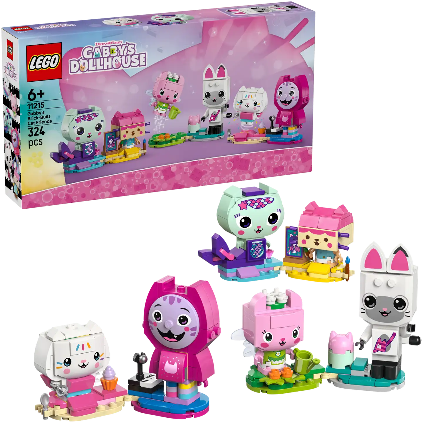 LEGO® Gabby's Dollhouse 11215 Gabbyn palikoista rakennettavat kissaystävät - 1