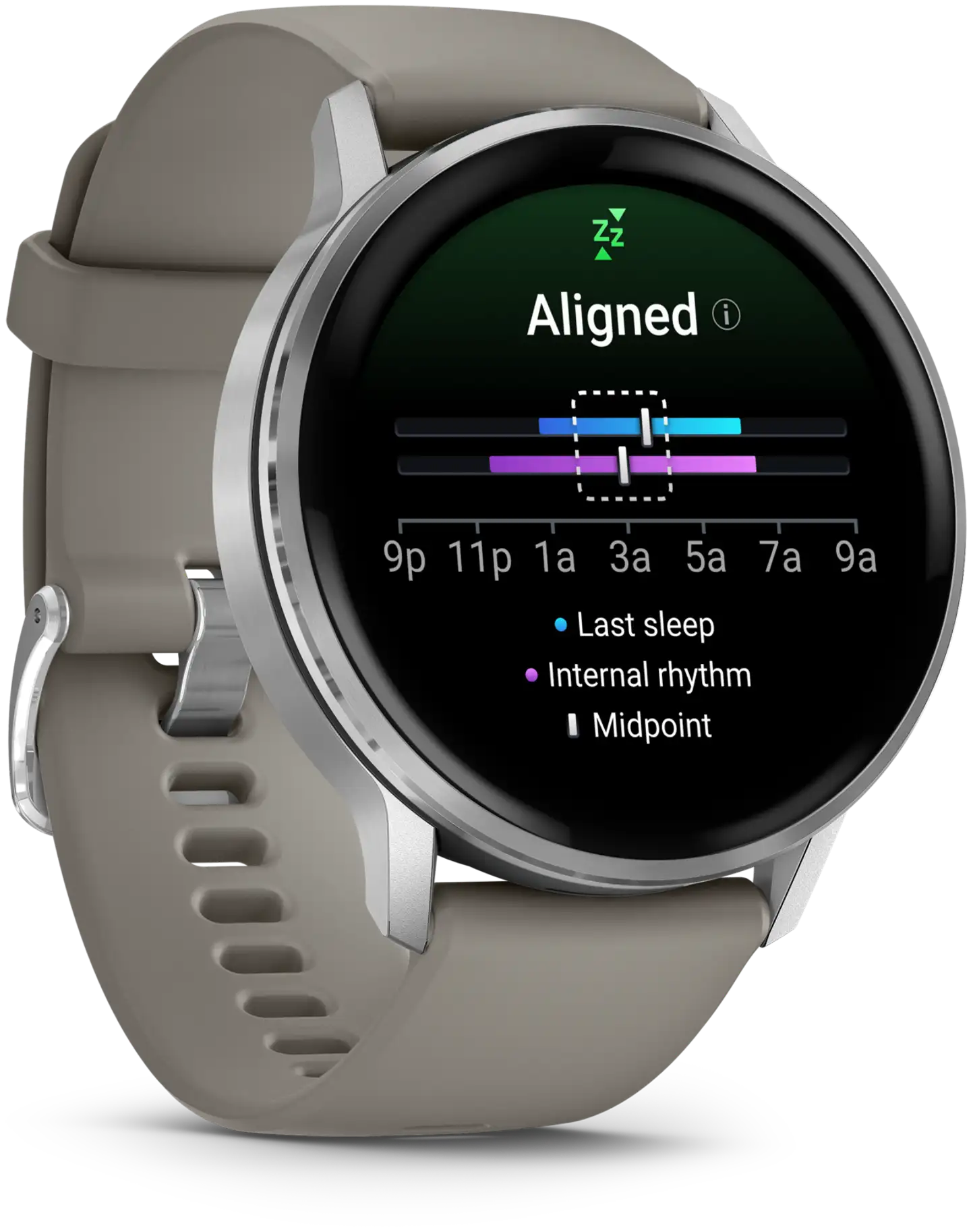 Garmin älykello Venu 4 – 45 mm, hopeanvärinen ja hopeanharmaa silikonihihna - 5