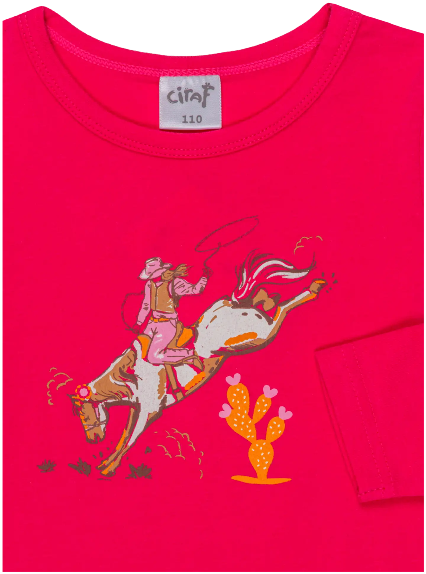 Ciraf lasten trikoopusero horse 25tc252817 - 18-2043TCx raspberry sorbet - 3