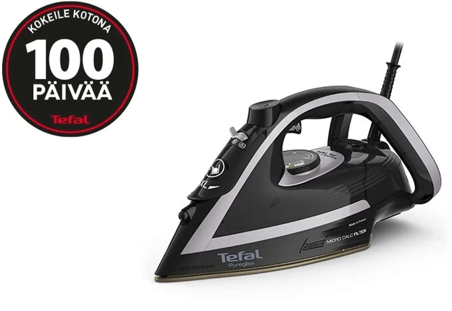 Tefal  Puregliss höyrysilitysrauta hopea FV8062E0 - 1