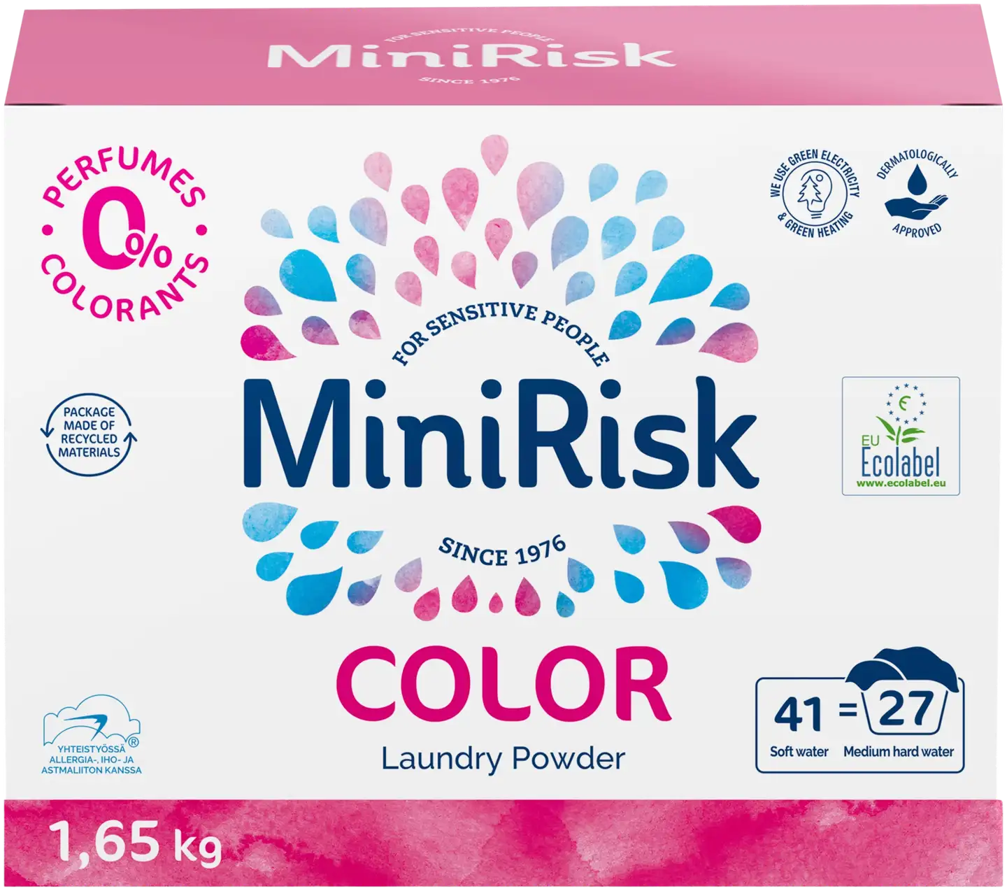 Mini Risk Color pyykinpesujauhe 1,65kg