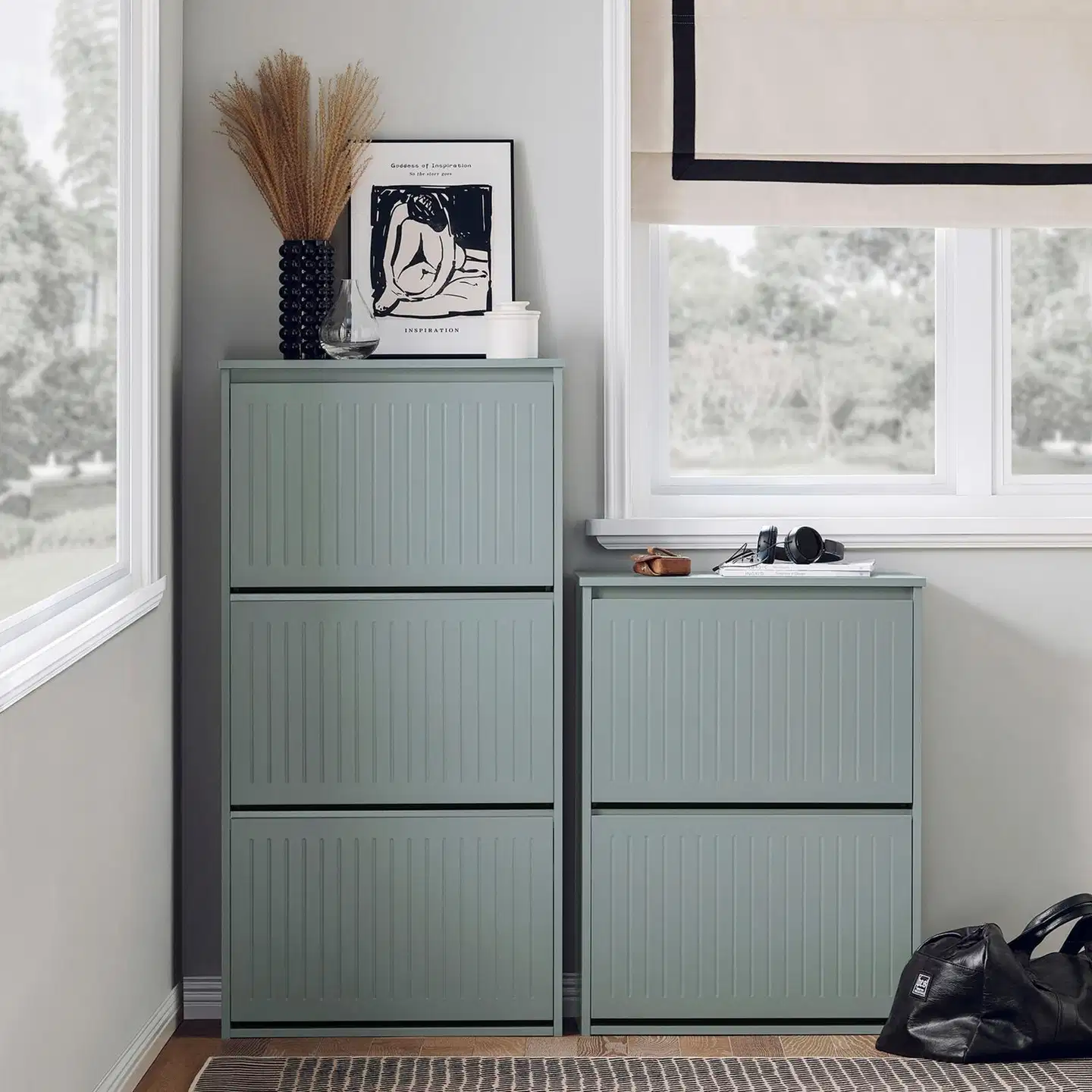 SoBuy kenkäkaappi harmaa FSR165-H-HG - 2