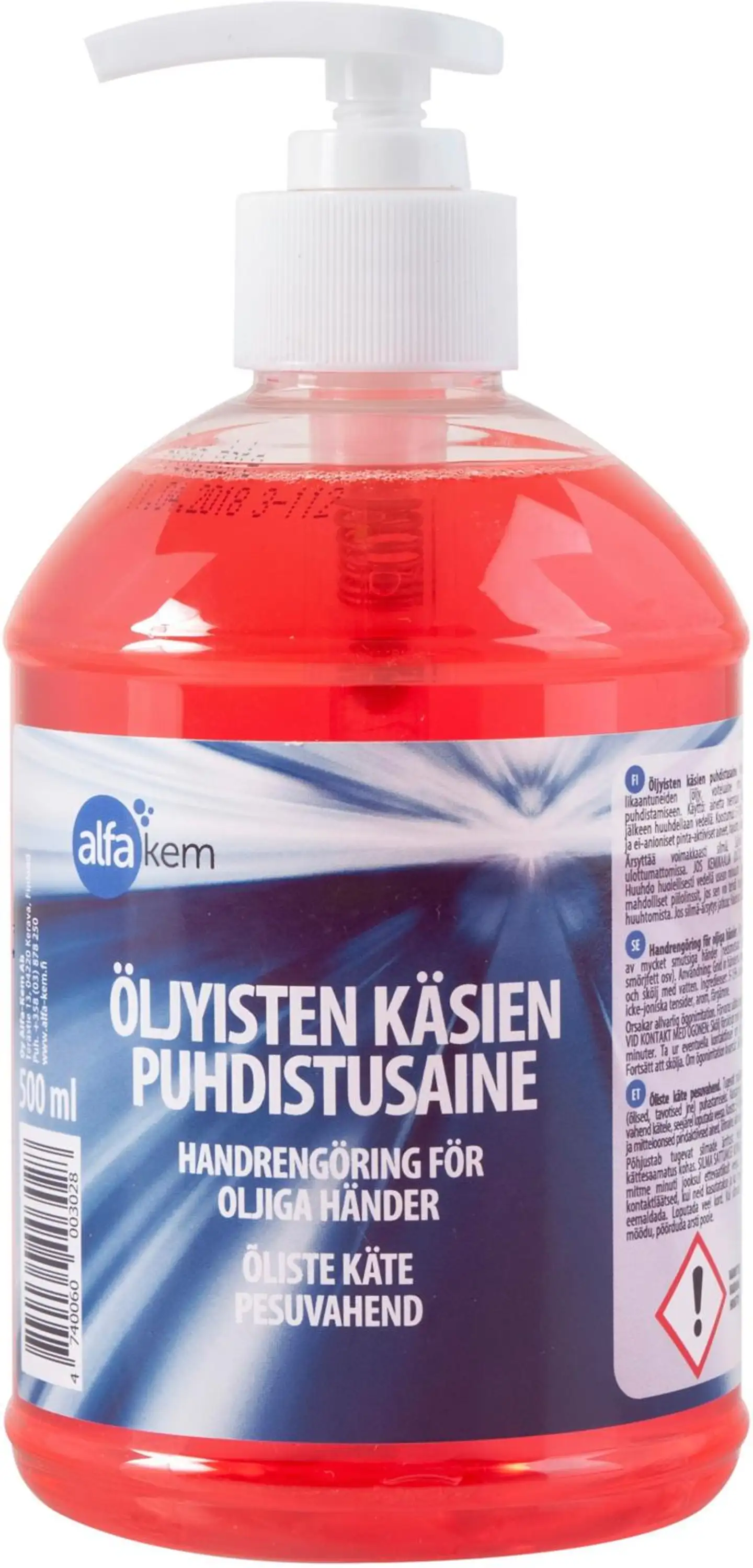 Alfakem 0,5l öljyisten käsien saippua