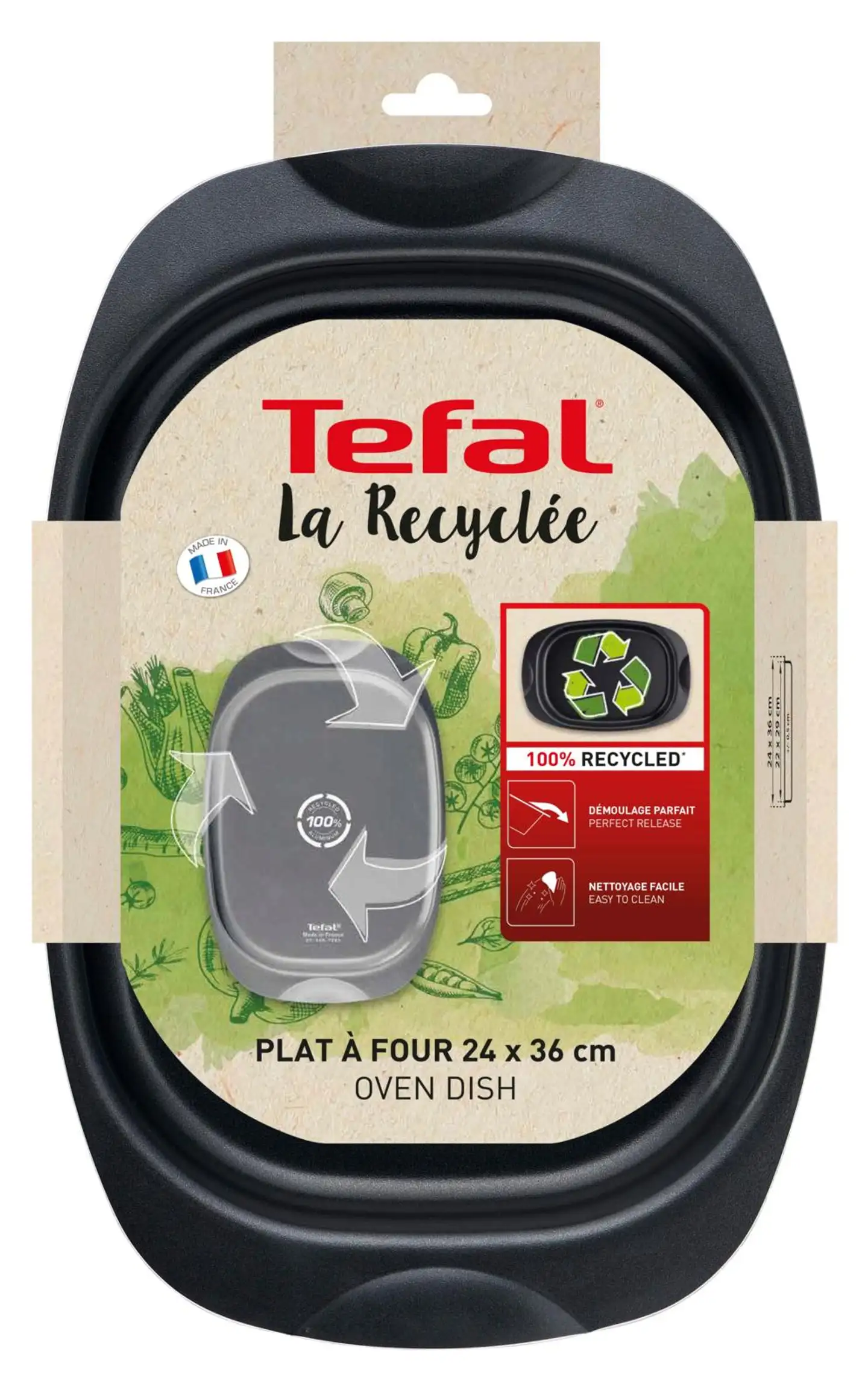 Tefal La recyclée uunivuoka 24 x 36 cm J5701553 - 3