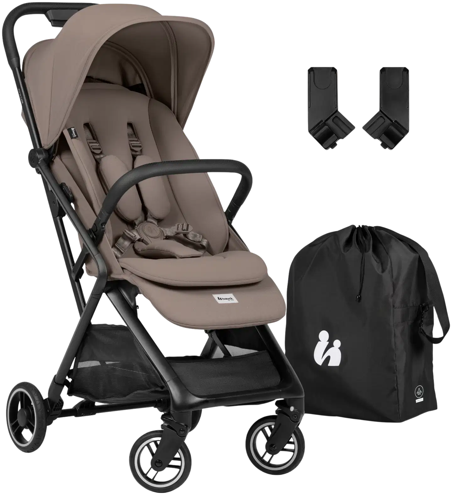 Hauck matkarattaat Fly N Care ruskea - 1
