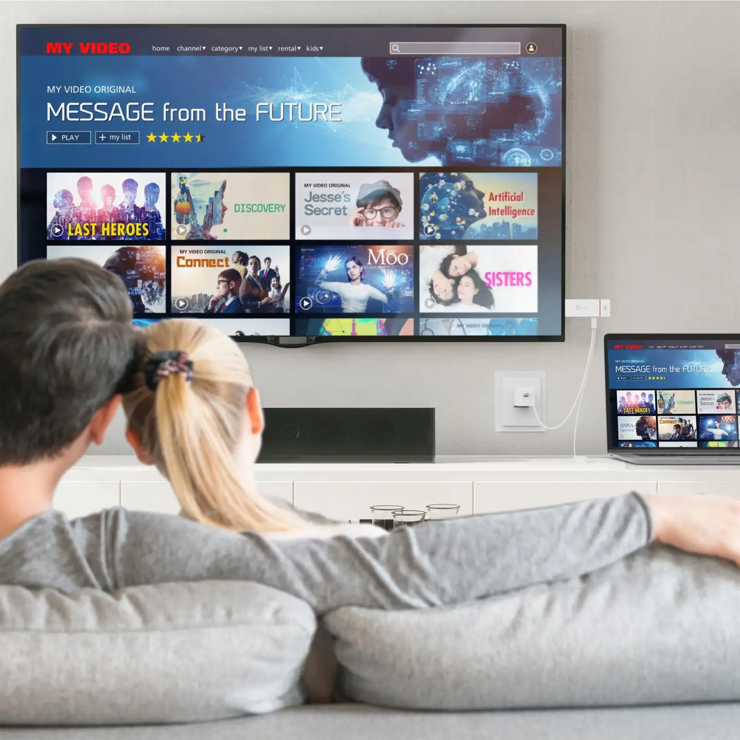 j5create 4K HDMI langaton näytön jakaja - 6