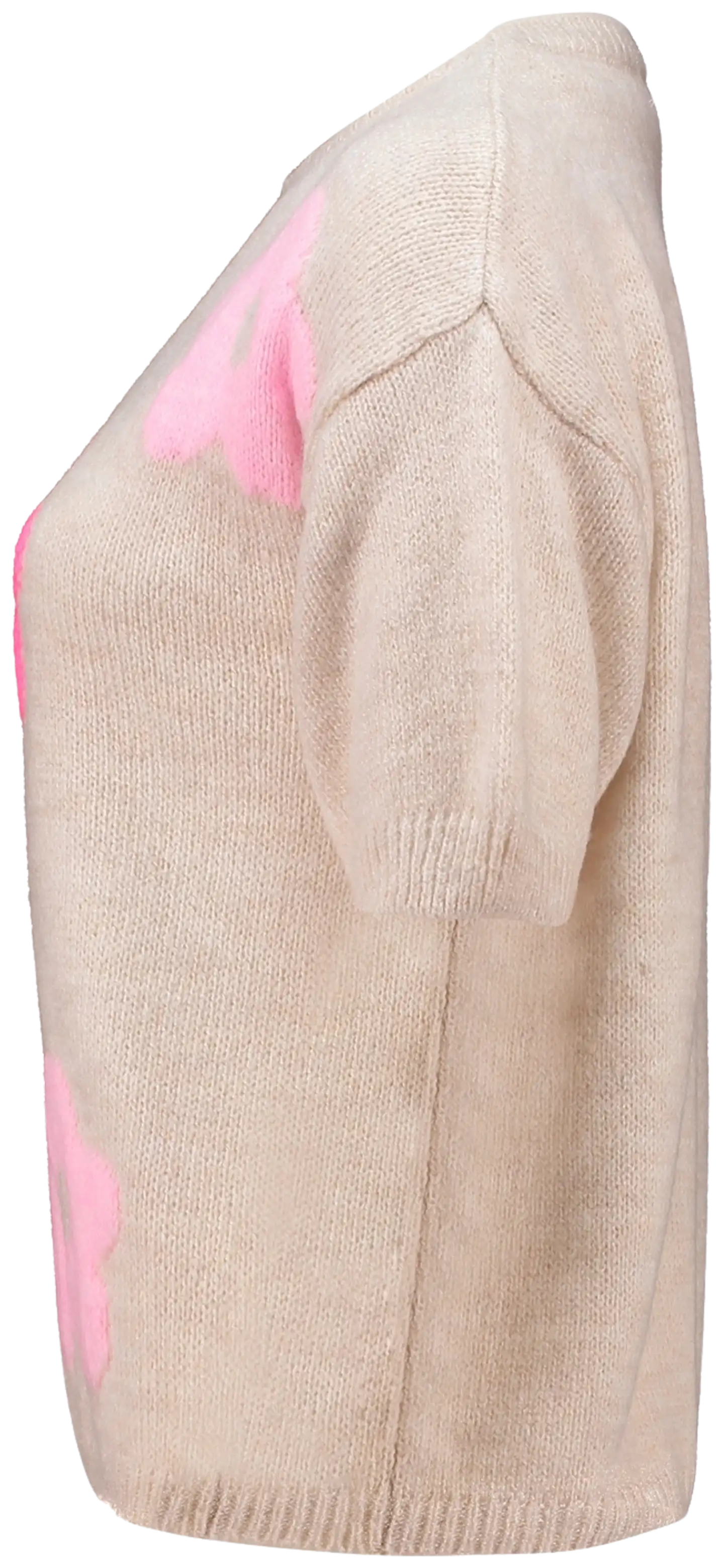 Hailys naisten neule sk fl44owi unf-3372 - beige/pink flower - 2