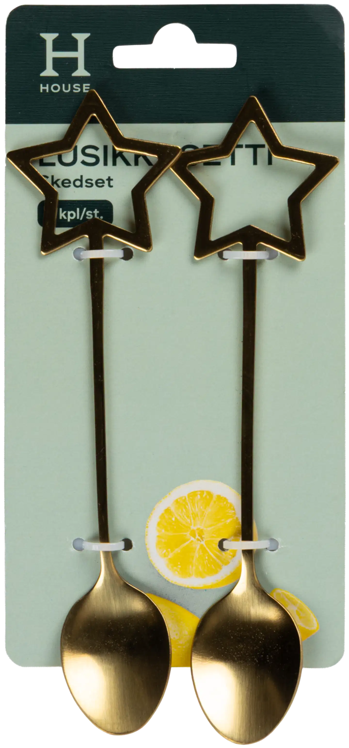 House lusikkasetti Tähti 2-pack