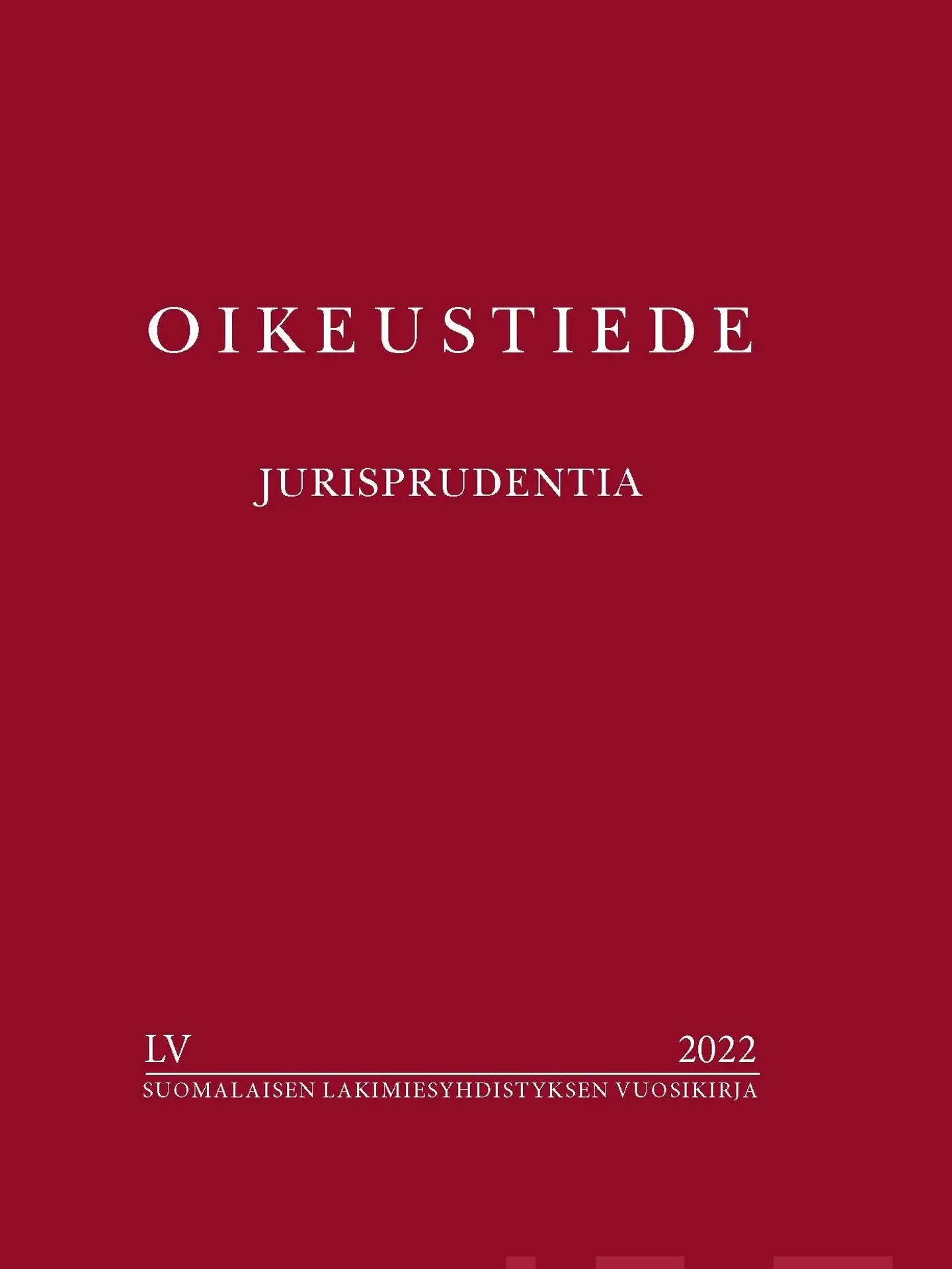 Oikeustiede-Jurisprudentia LV:2022