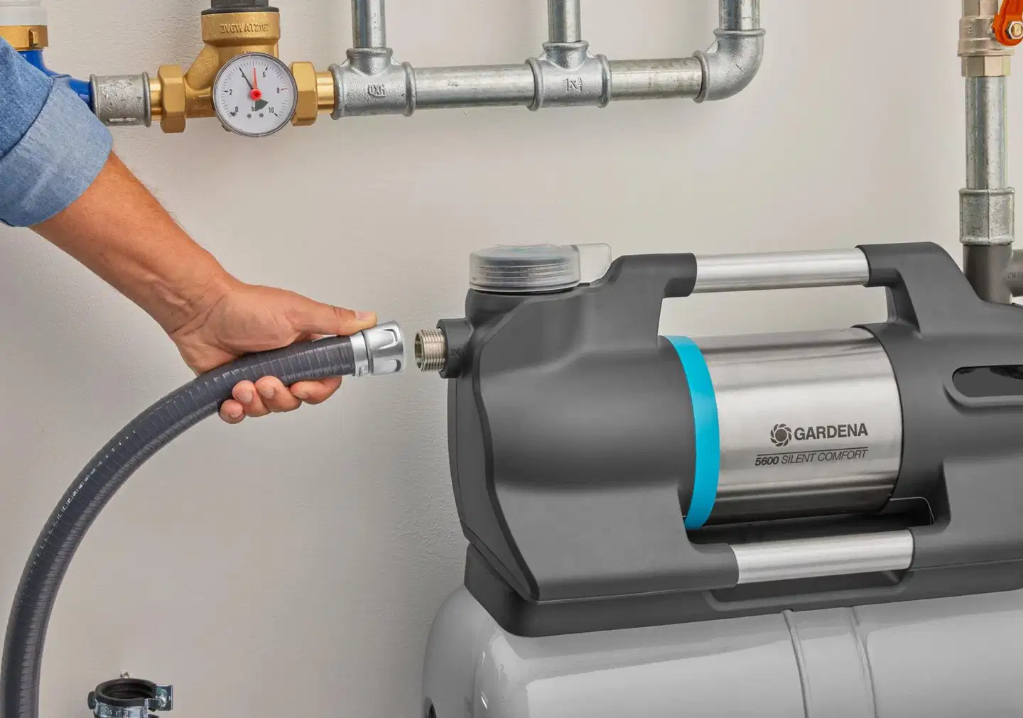 Puutarhapumppu GARDENA 4600 Silent Automatic, 4600 l/h, 4,0 bar - 6