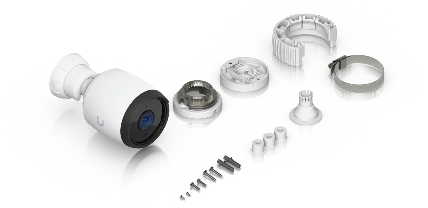 Ubiquiti sääsuojattu 4K PoE -ulkovalvontakamera laajakulmalla ja IR-yönäöllä UVC-G6-Bullet-W valkoinen - 8