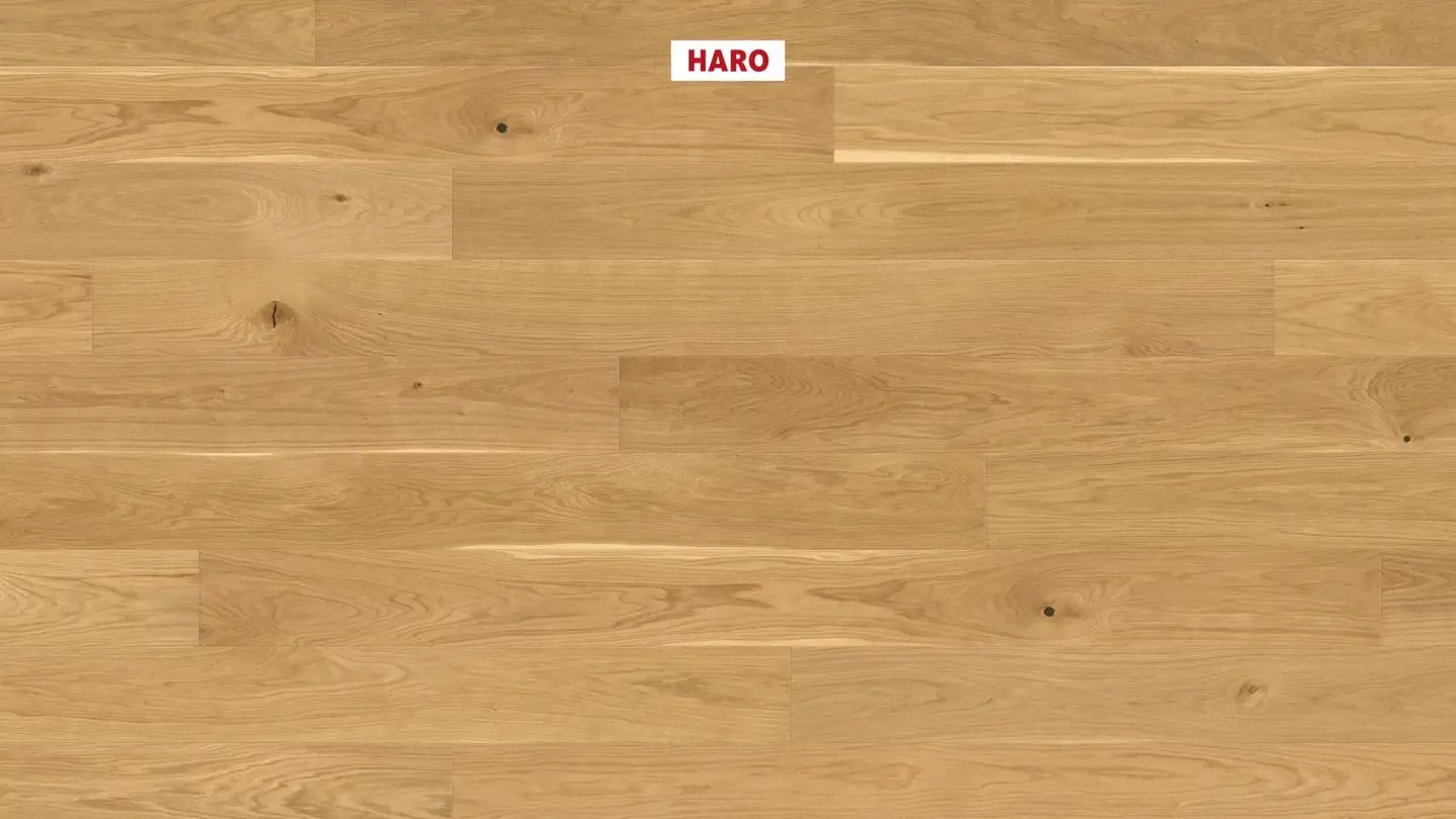 Parketti Tammi lankku Country, harjattu, NaturaDur-mattalakattu - 1