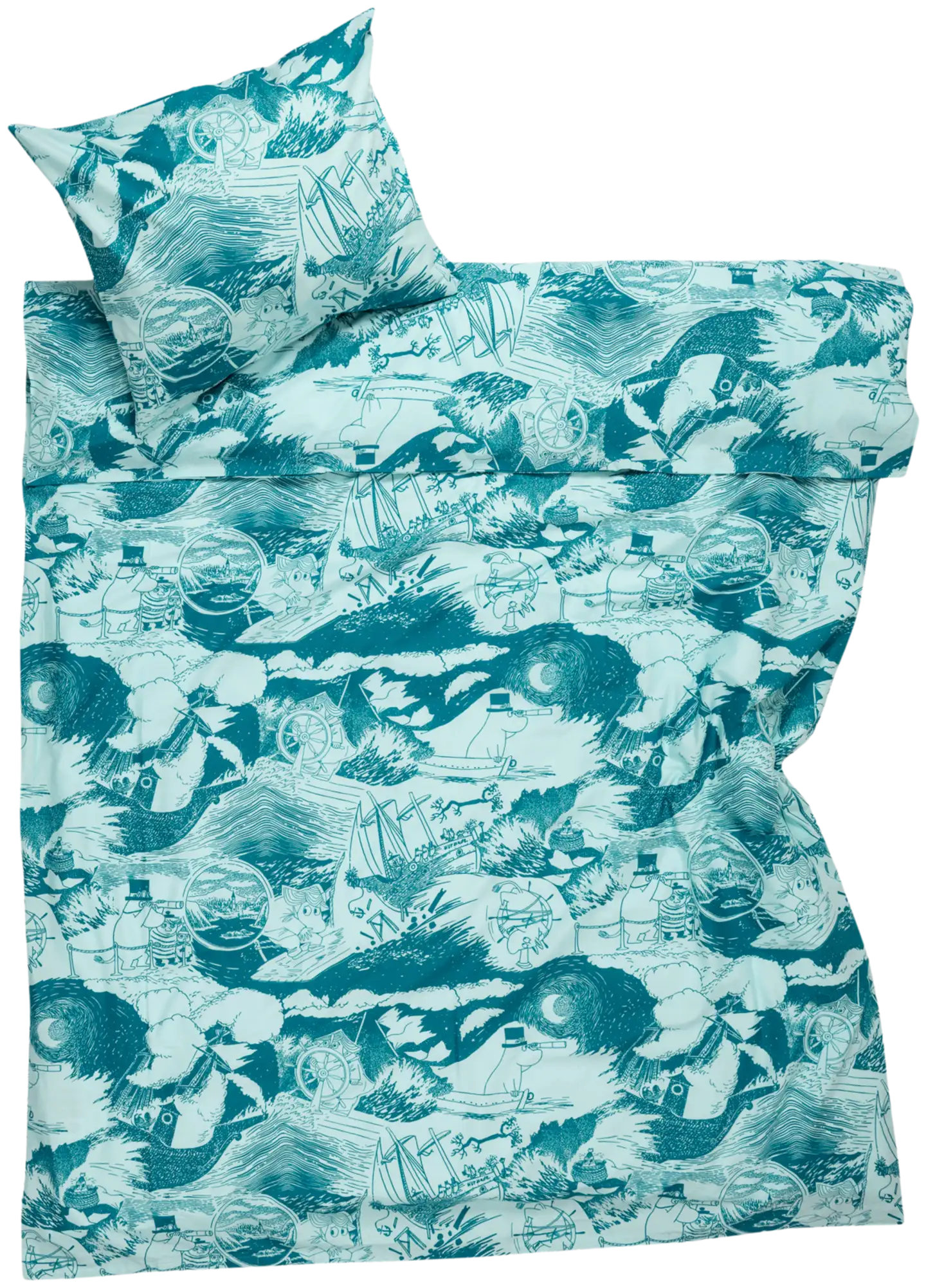 Moomin Arabia  Muumi p.lak.set. 150x210 Purjehdus GOTS