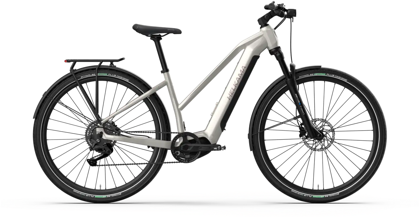 Helkama SX 15" Hybridisähköpyörä 9-vaihdetta helmiäisshampanja - 1