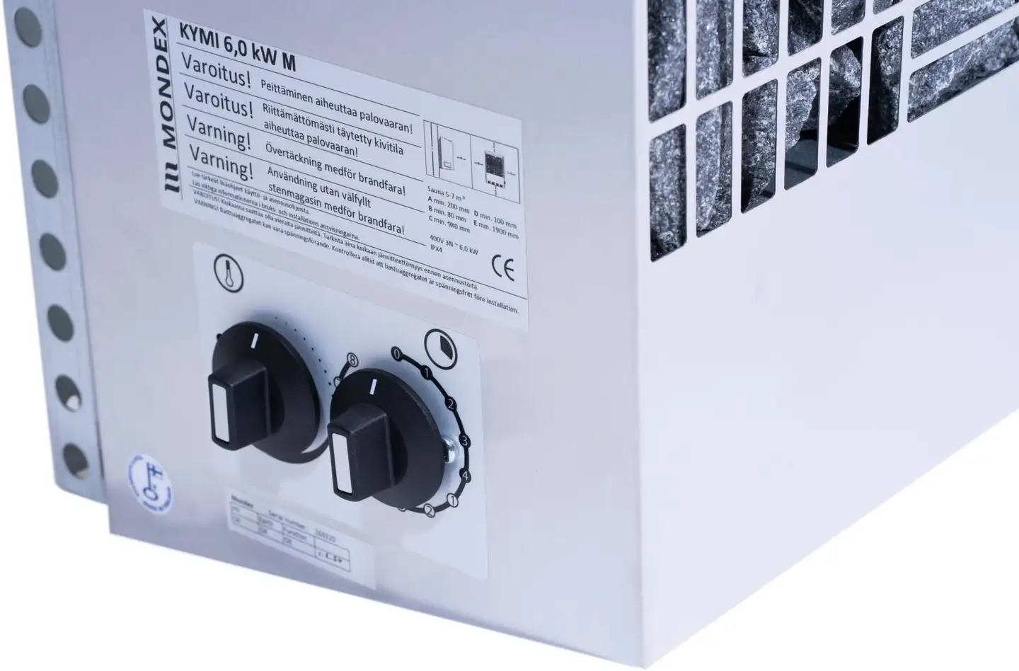 Mondex Kymi seinäkiuas  M 6,0 kW RST - 4