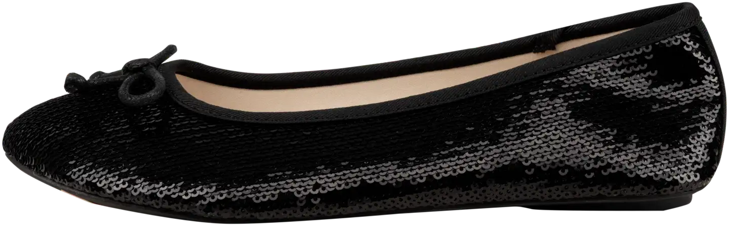 TEX lasten paljettiballerinat I995882 - BLACK 1 - 1