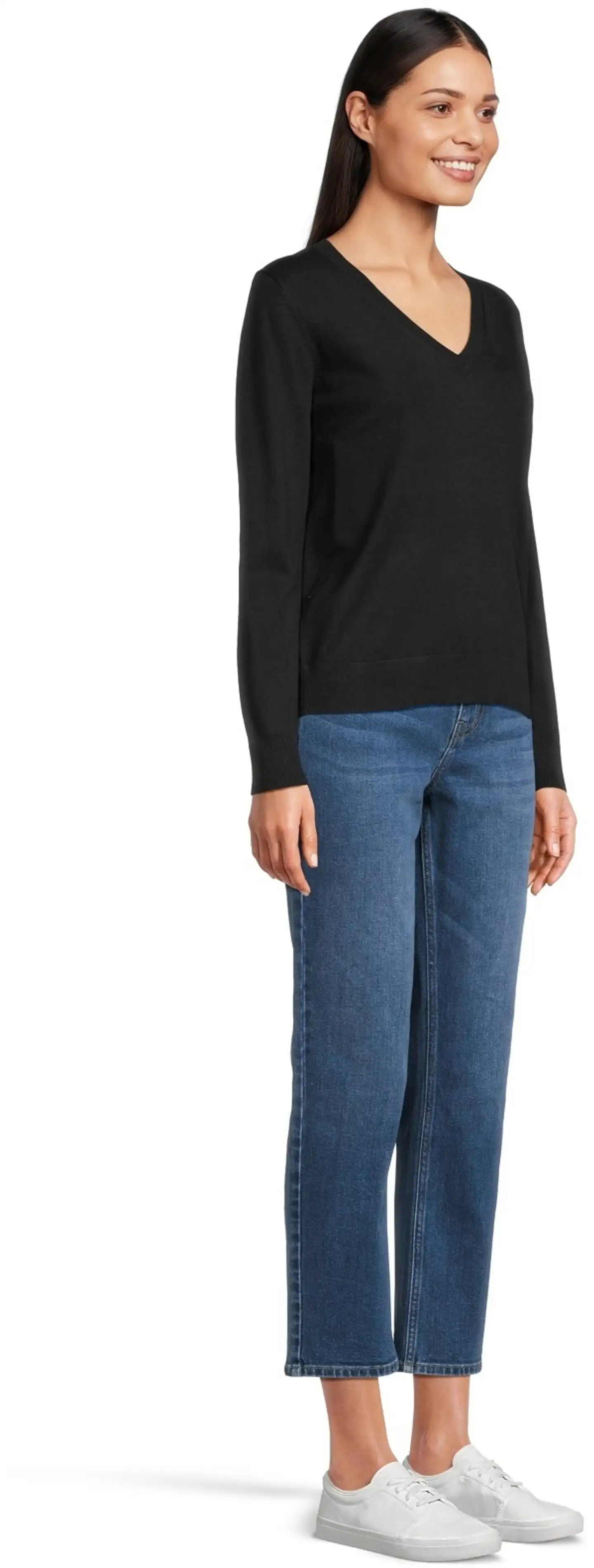 House naisten neulepaita TINA-V - Jet Black - 4