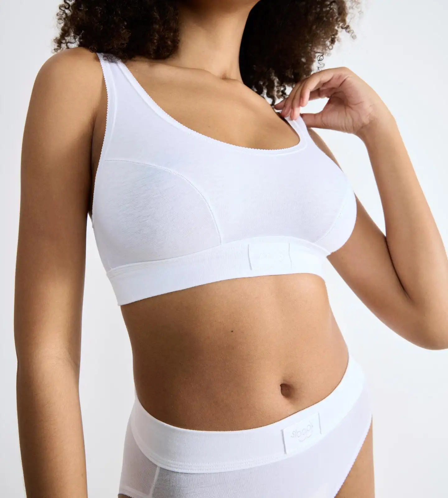 Sloggi naisten Double Comfort T H Top - 0003-WHITE - 4