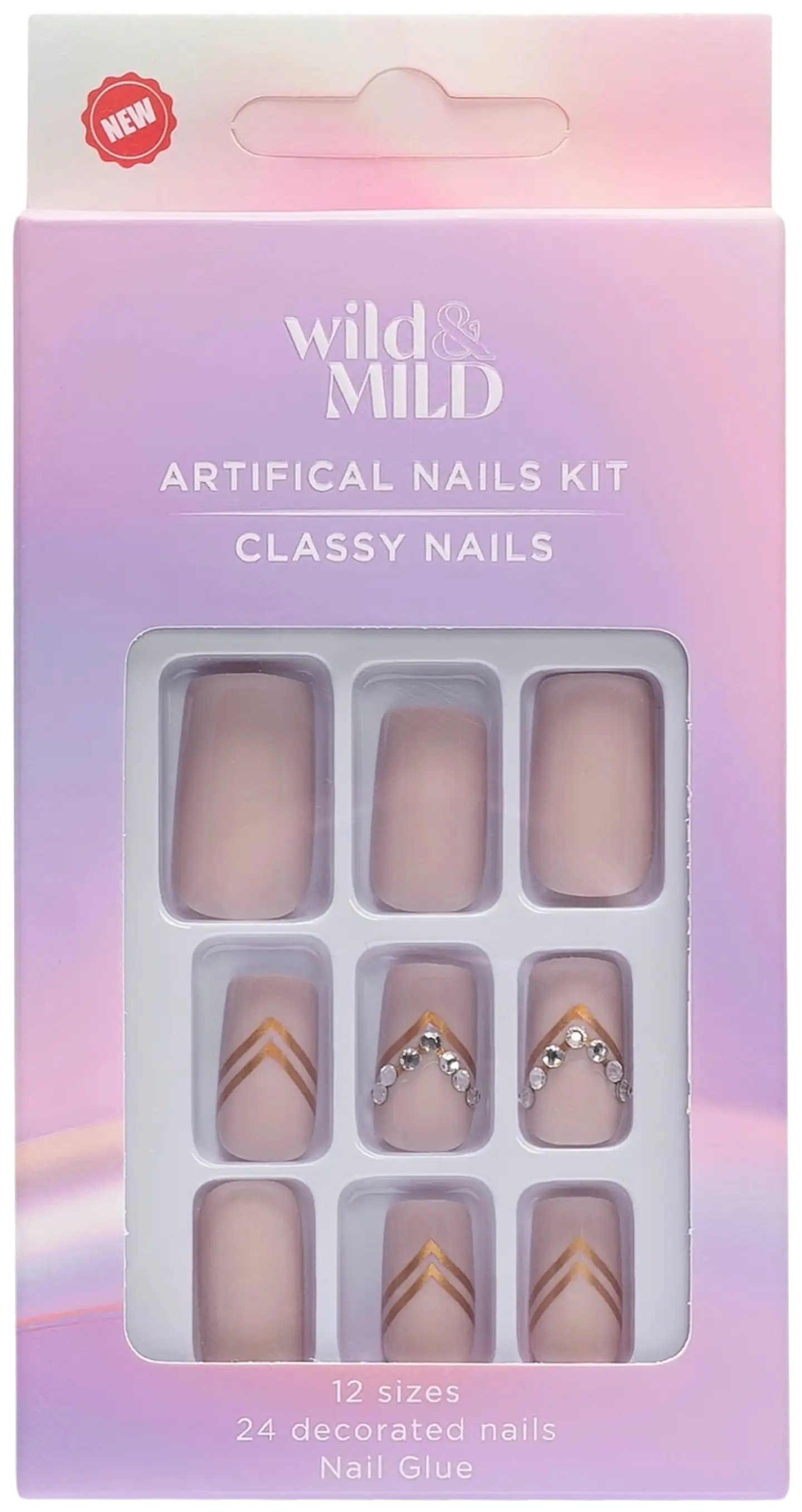 WM088 Viva la Vogue Artificial Nails Wild&Mild N24