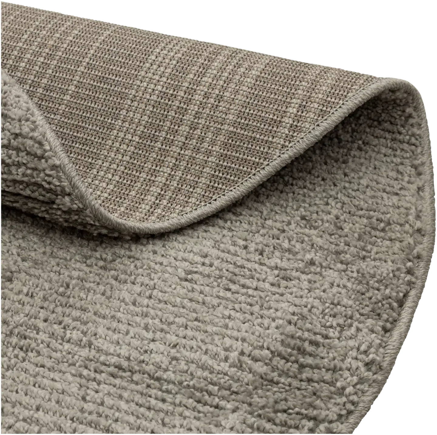 House nukkamatto Puffy pyöreä 130 cm vaaleanharmaa - 2