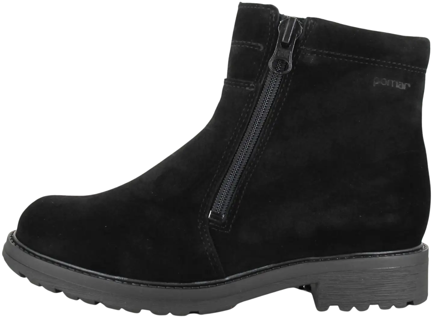 Pomar naisten XW nilkkuri Tupas 18405-120 - Black suede (W l) - 1