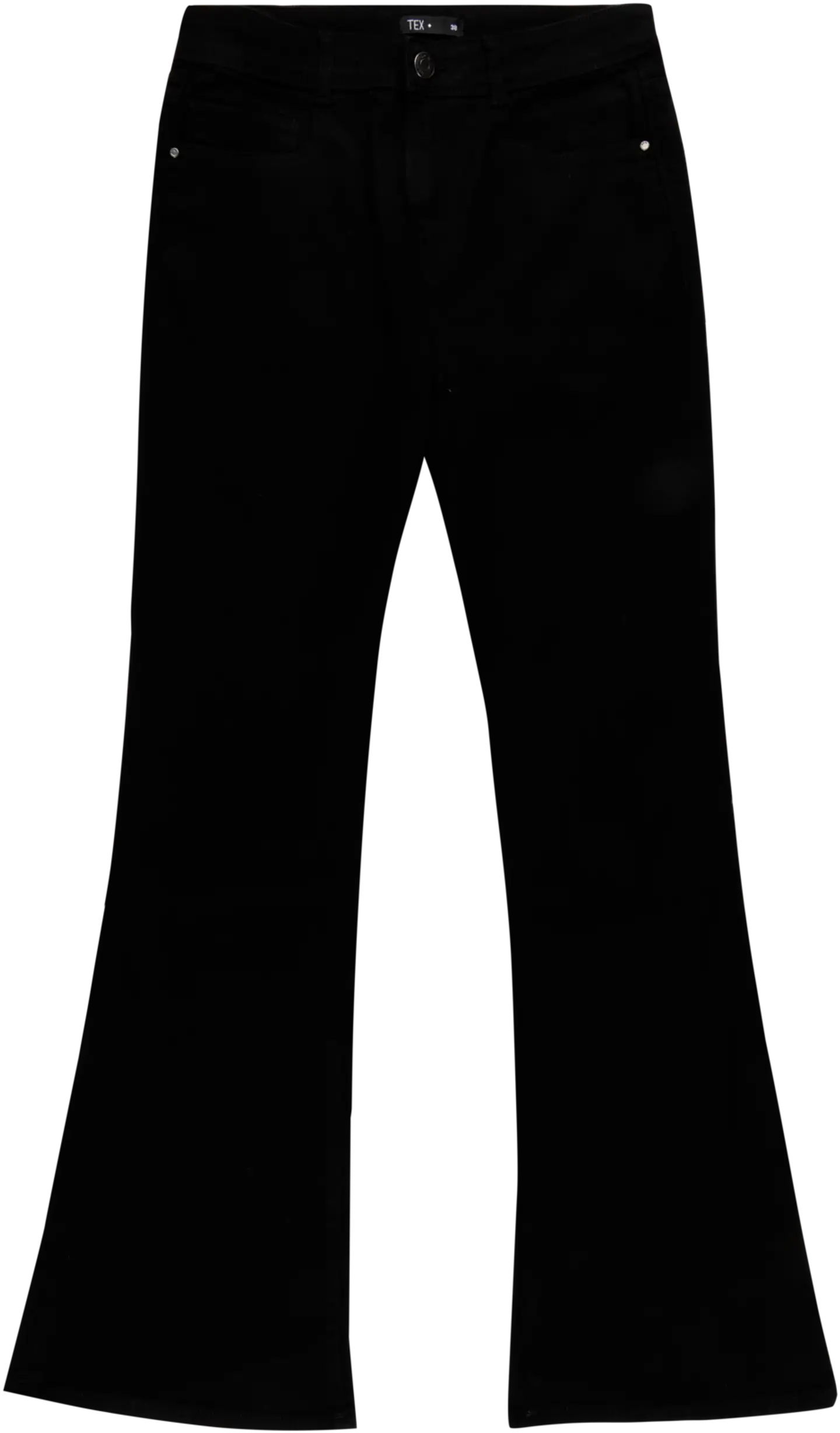 TEX naisten farkut Bootcut I987005 - BLACK 1 - 1